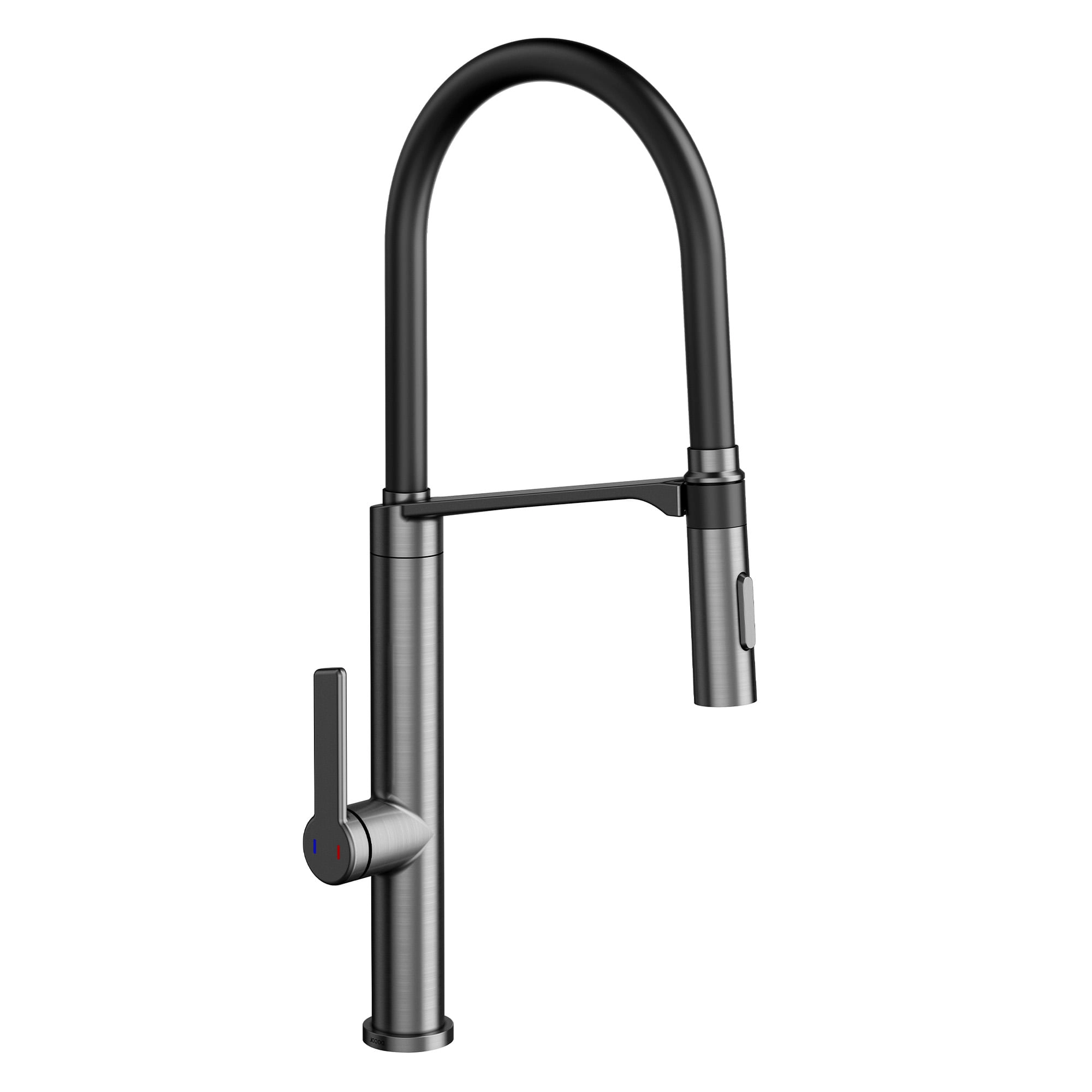 Grifería Cocina Doc 2 Jet 006957Bd Brushed Graphite/Negro