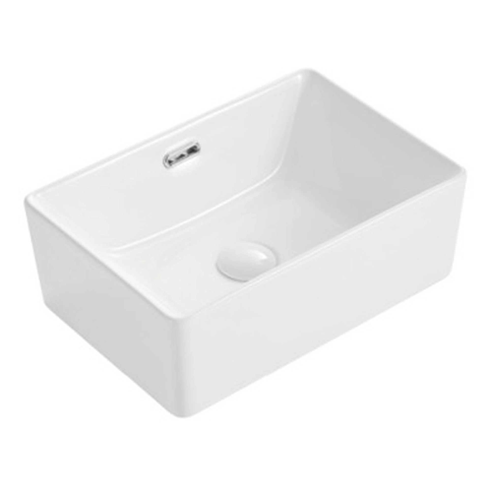 Lavamanos Evan 430x300x150 mm Con Rebalse Blanco