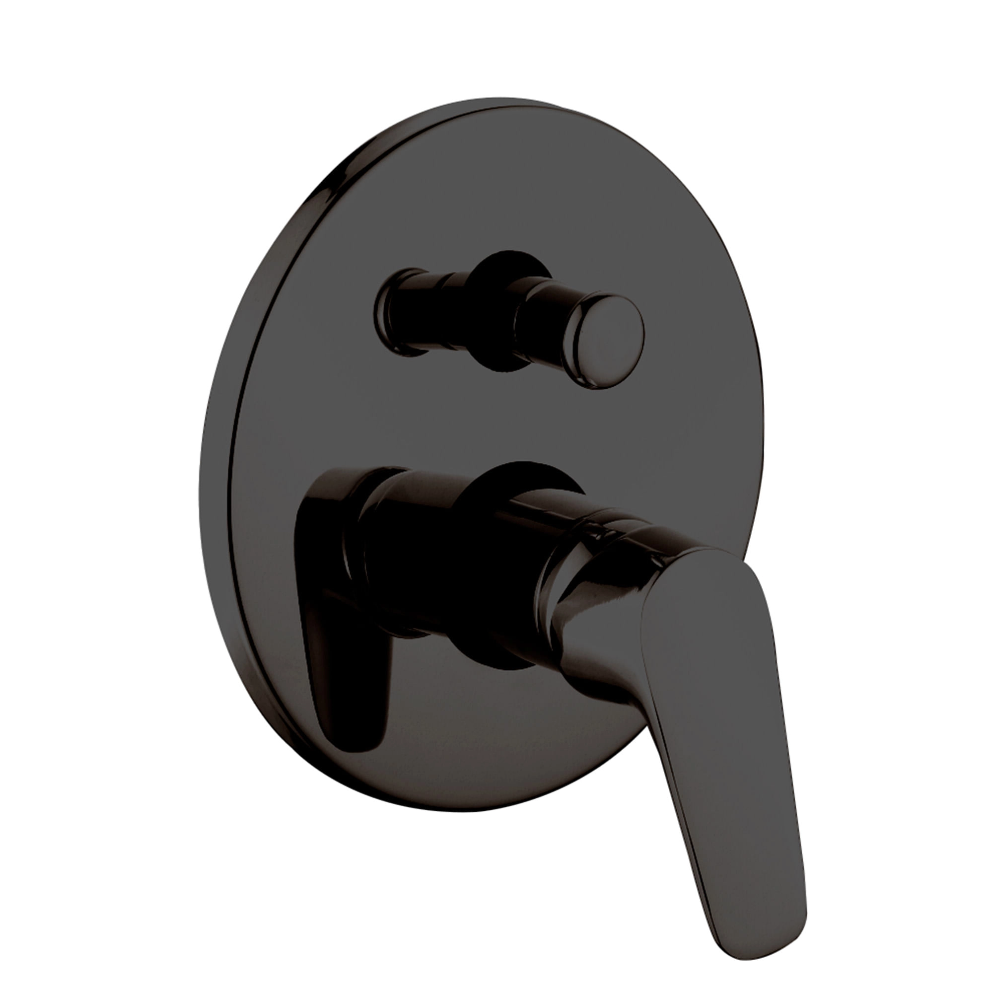 Grifería Empotrada de 2 Vías Concept Negro Mate Diametro 170 mm