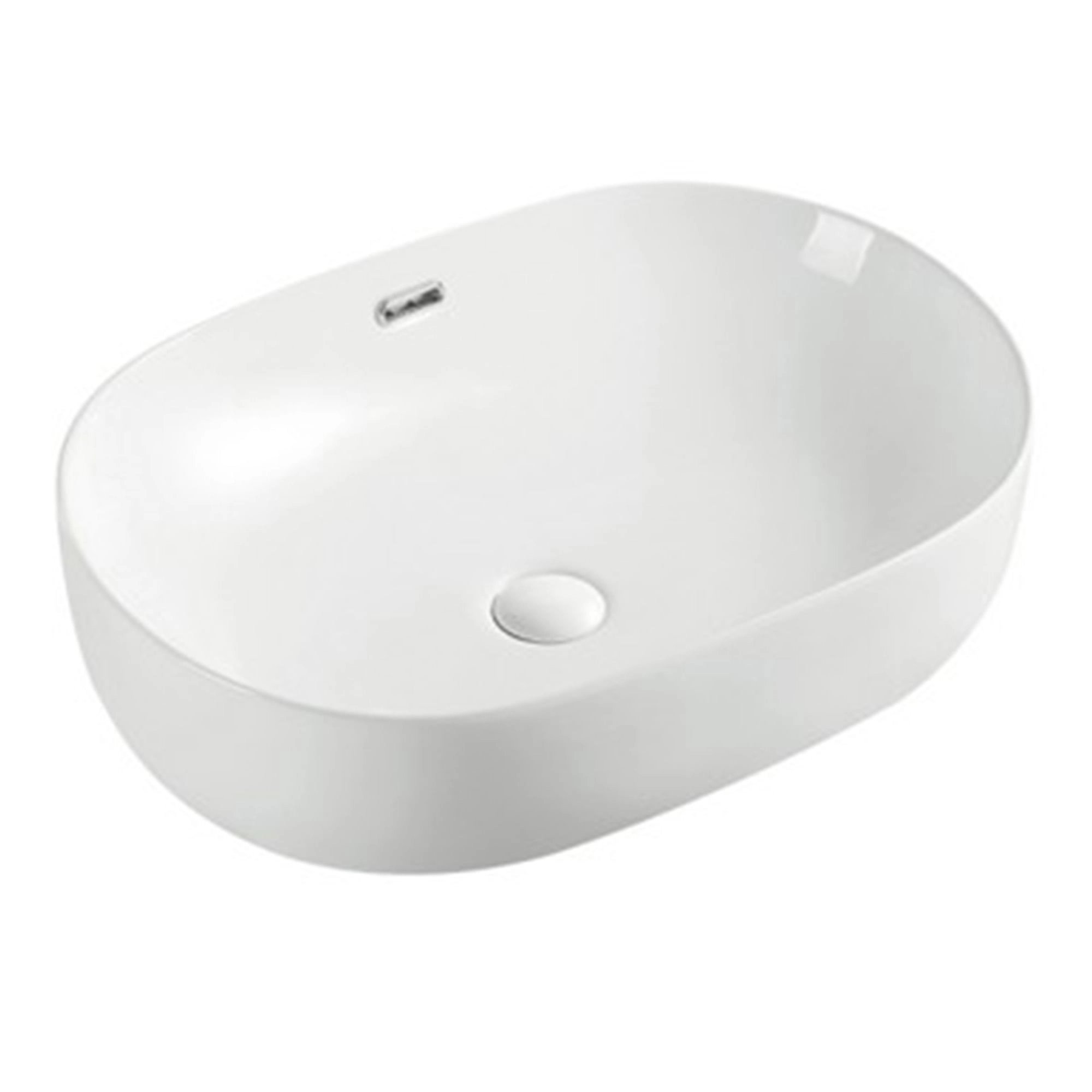Lavamanos Casia 600x400x160 mm Con Rebalse Blanco