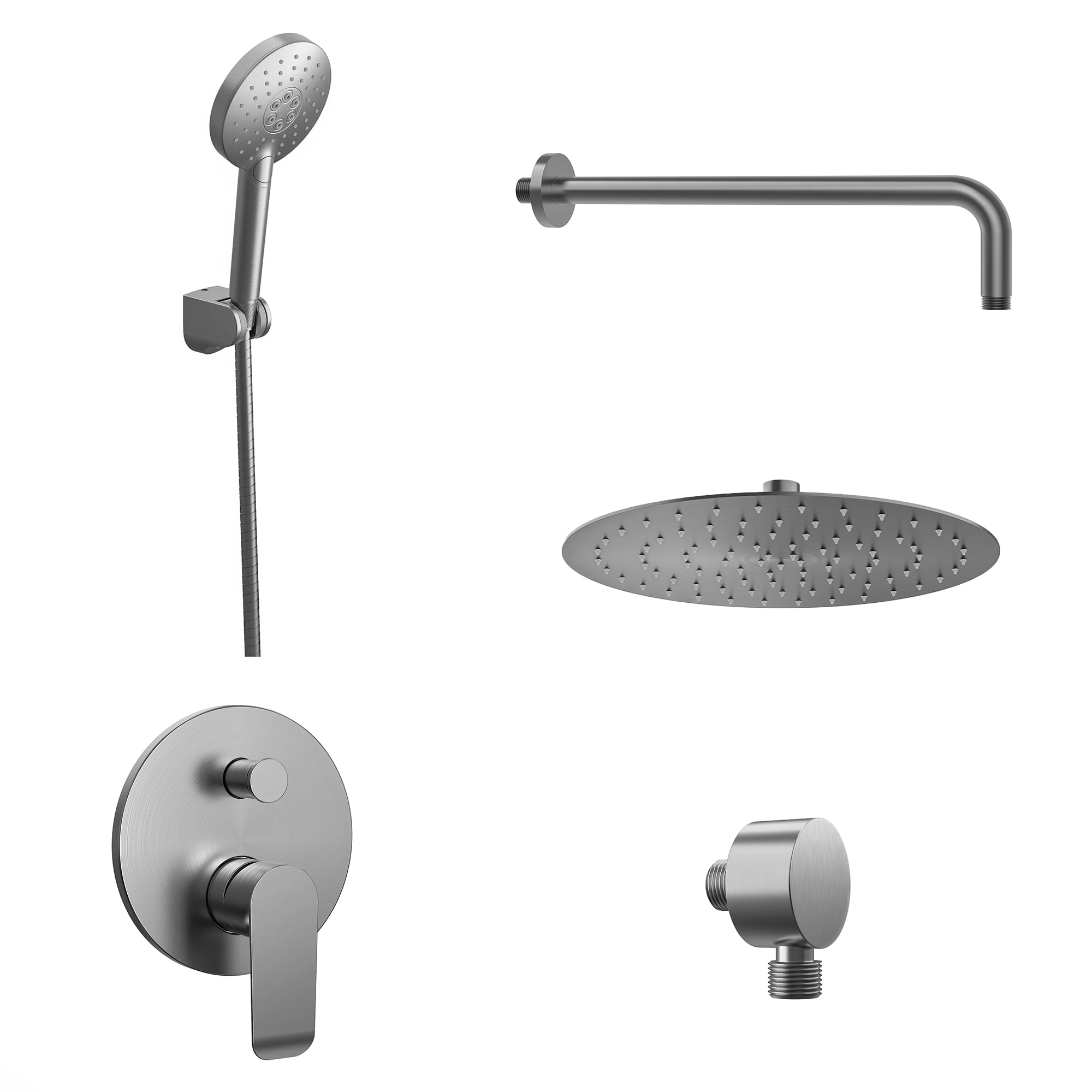 Pack Grifería Urban Ducha Muro Gun Grey