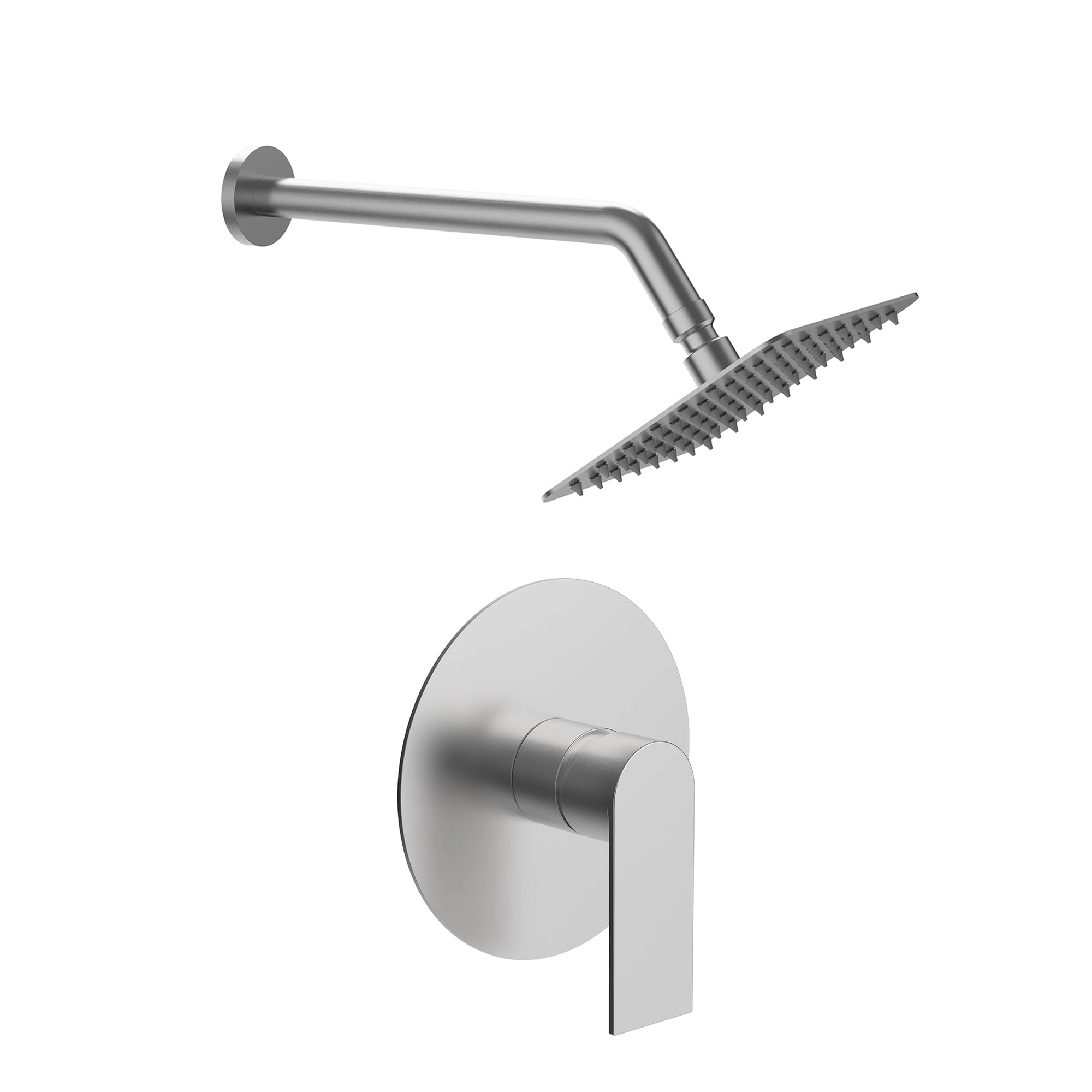 Pack Ducha Fija con Mezclador Brushed Nickel