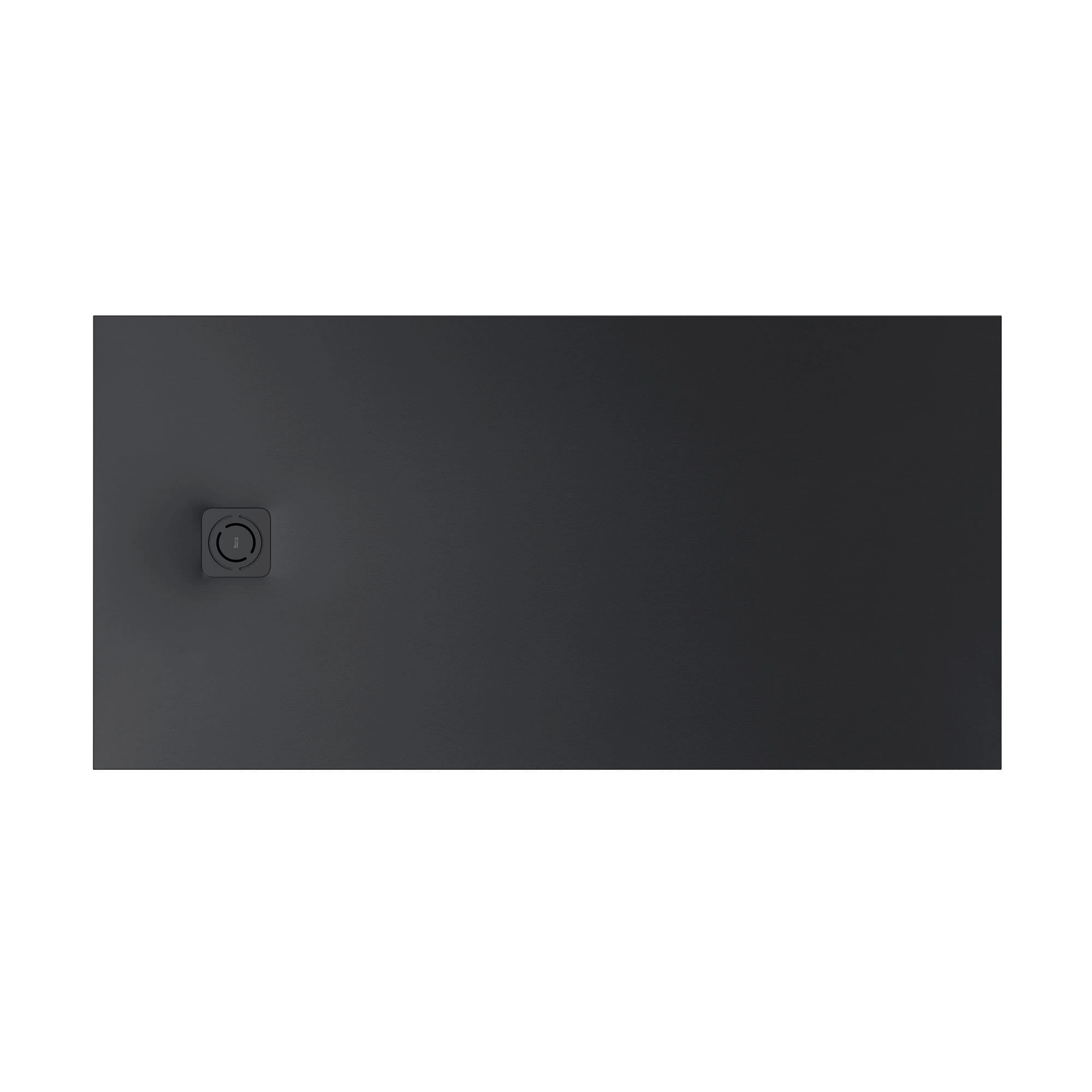 Receptáculo Ultraplano de Stonex Terran Negro Mate 1700x800x33 mm
