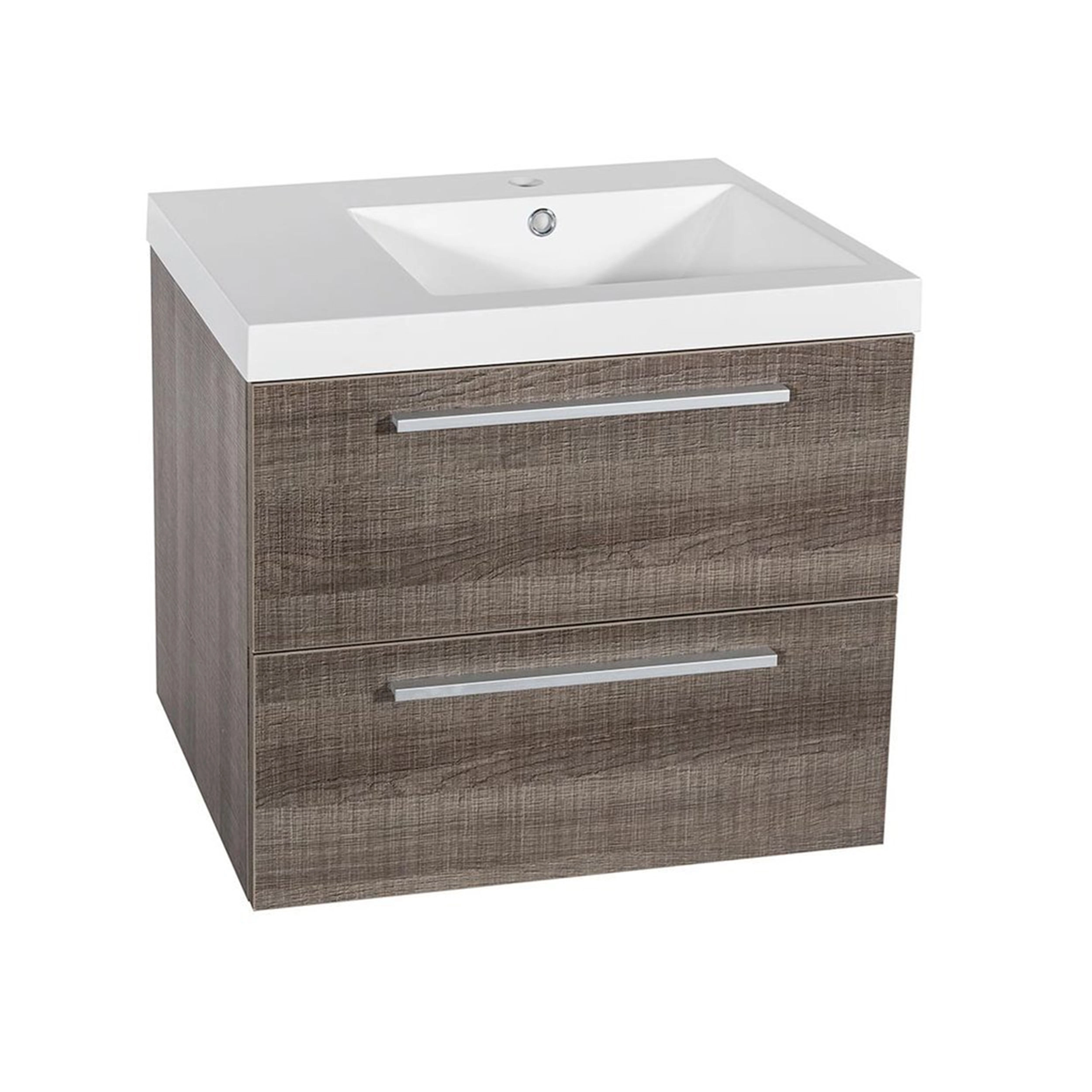 Mueble de Baño Sense con Lavamanos 600x460x500 mm Brushed Grey