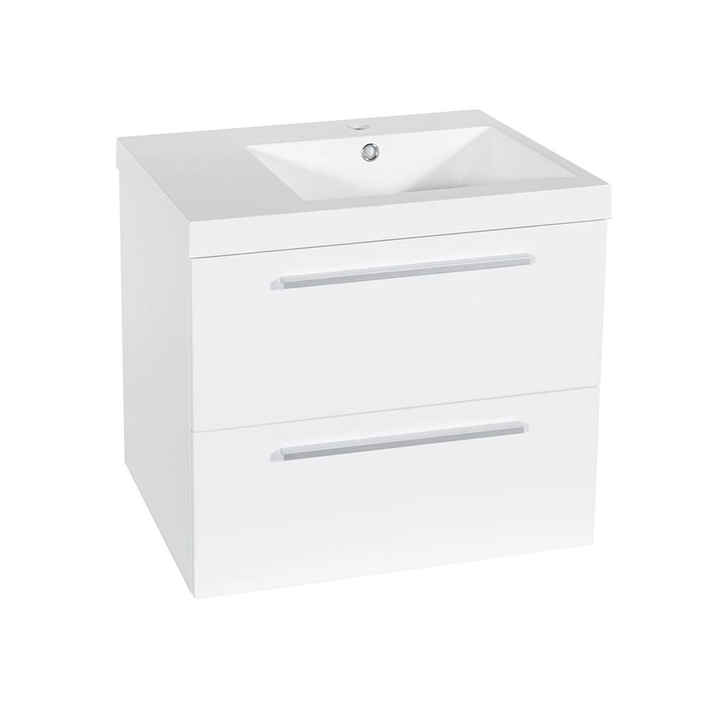 Mueble de Baño Sense con Lavamanos 600x460x500 mm White Lacquered