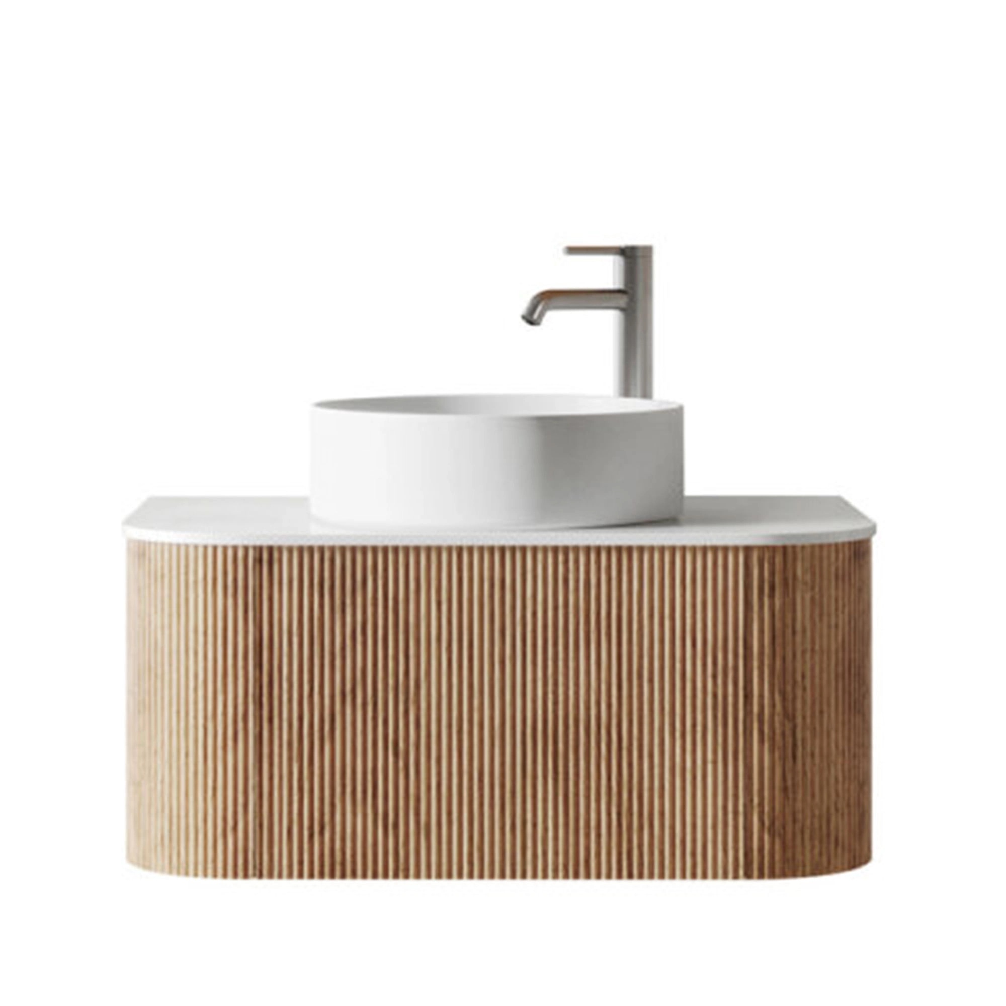 Mueble de Baño New York sin Lavamanos 850x350x450 mm 1 Cajón Natural Ash