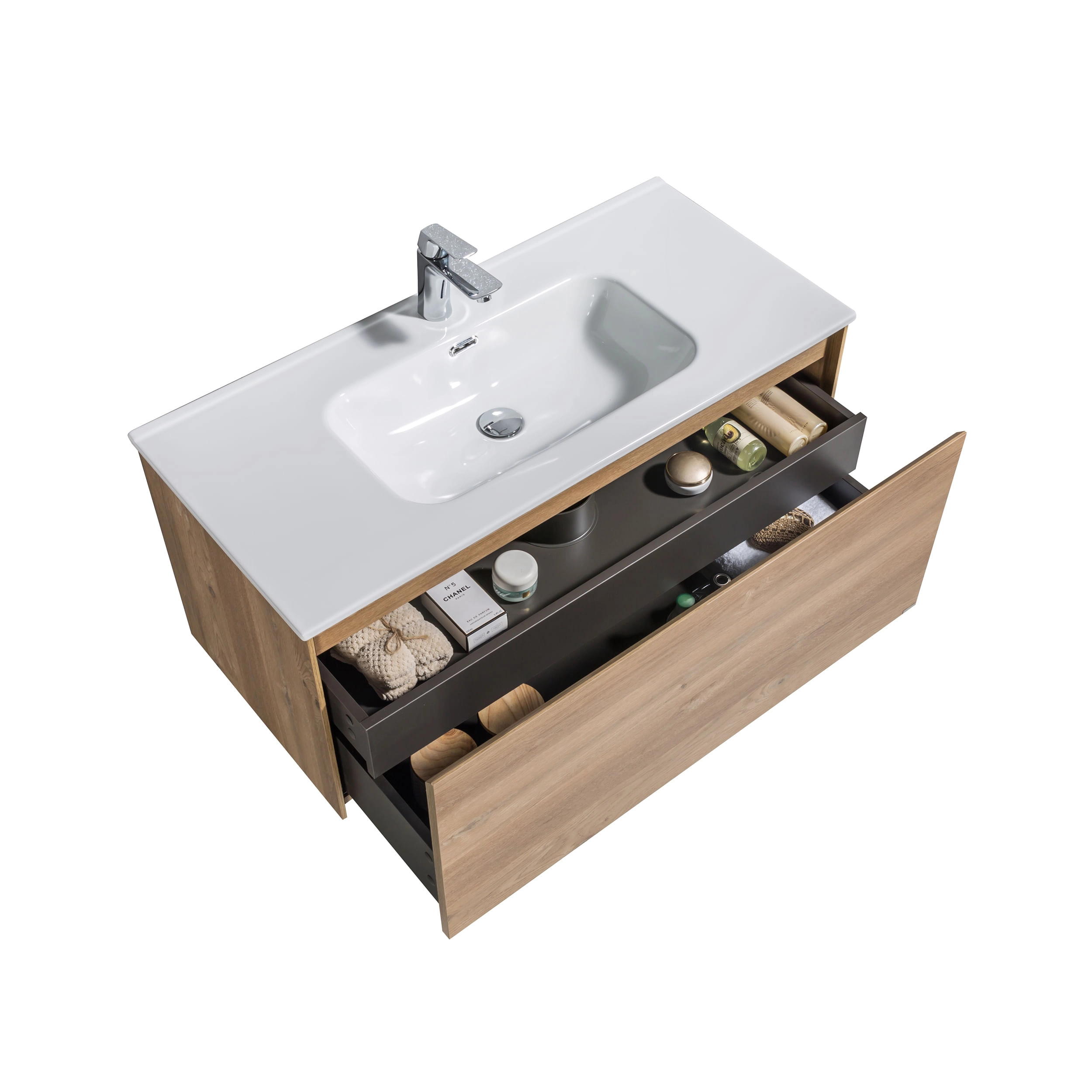 Mueble de Baño Box con Lavamanos 1000x455x450 mm Nutwood