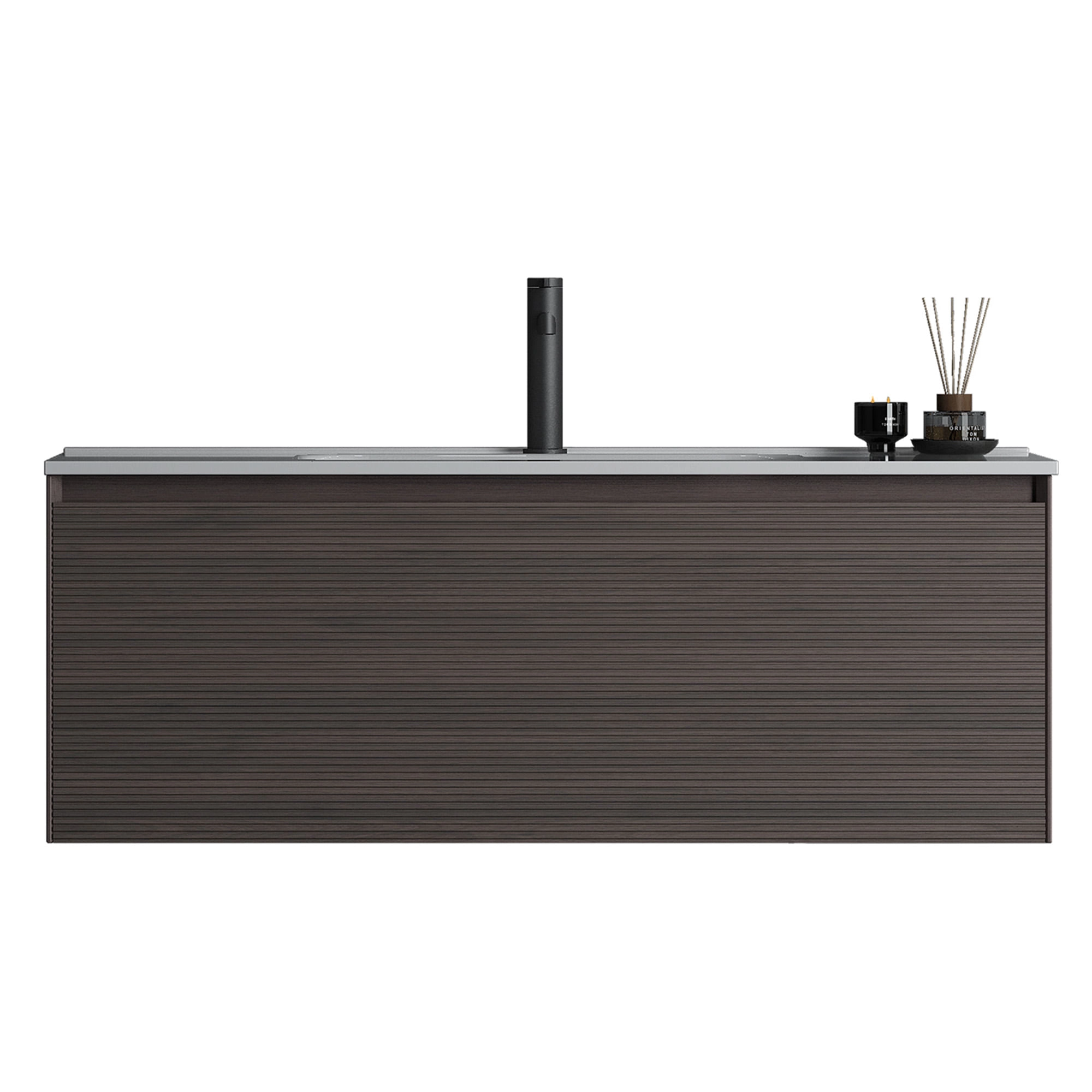 Mueble de Baño Edge con Lavamanos 1000x418x465 mm 1 Cajón Walnut