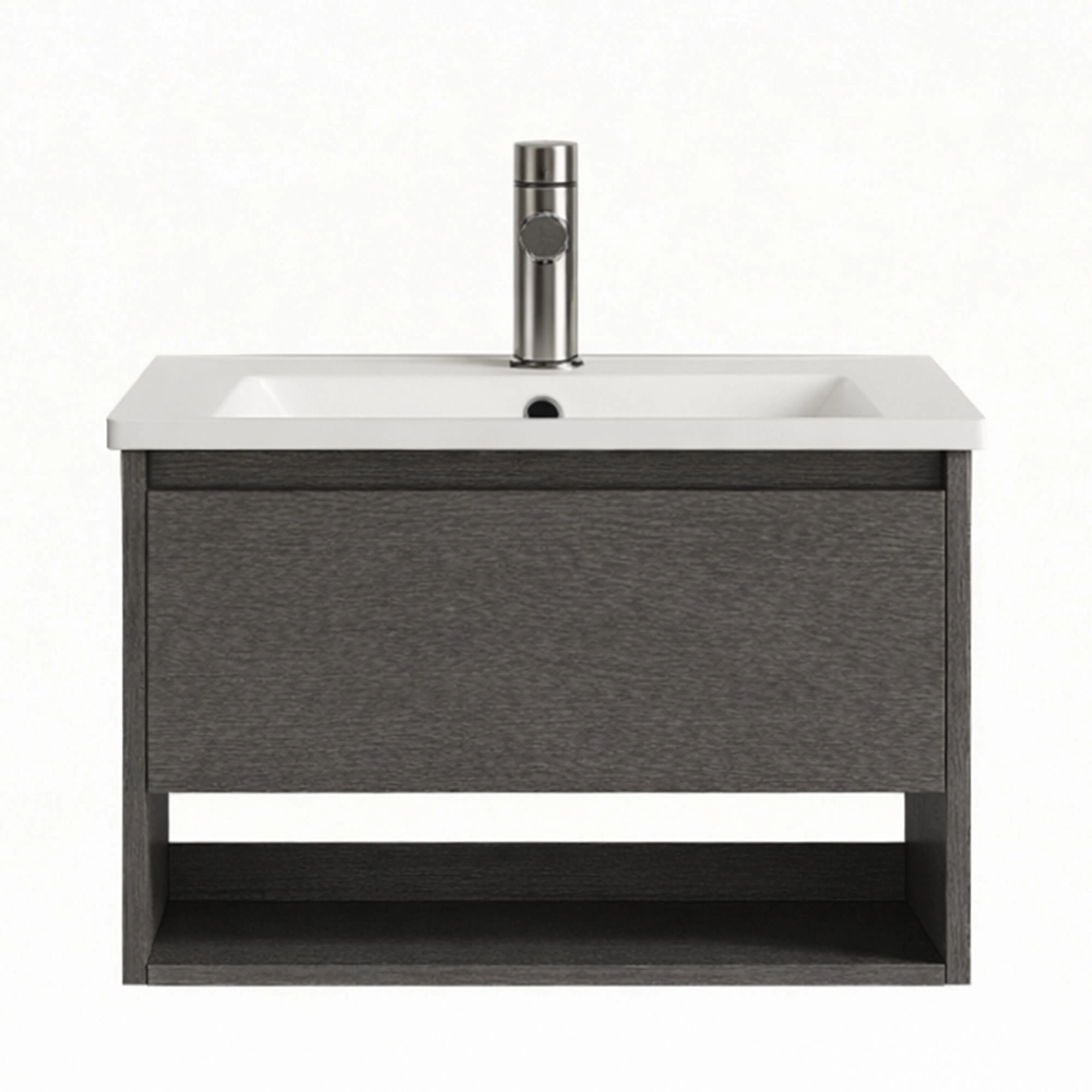 Mueble de Baño Nepal con Lavamanos 500x520x535 mm 1 Cajón y Repisa Dark Grey