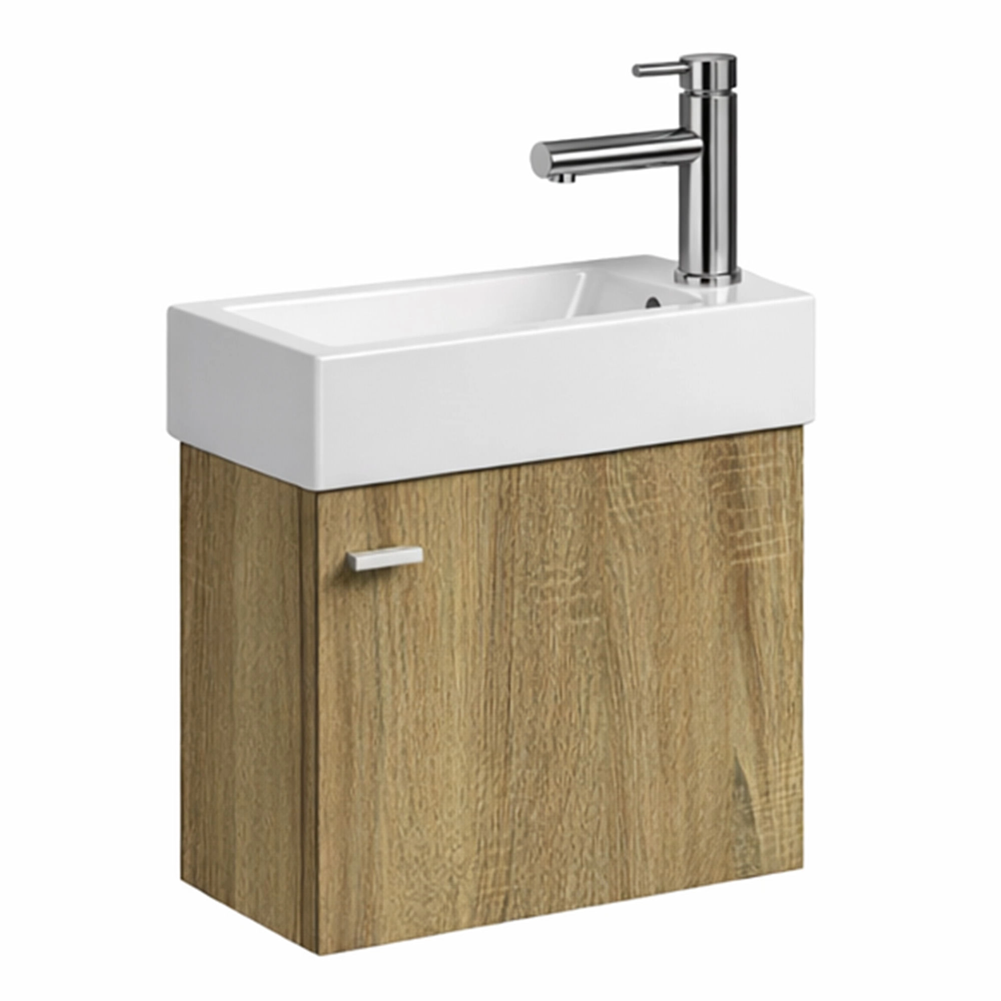Mueble de Baño Filadelfia con Lavamanos 500x250x640 mm 1 Puerta Brown Wood