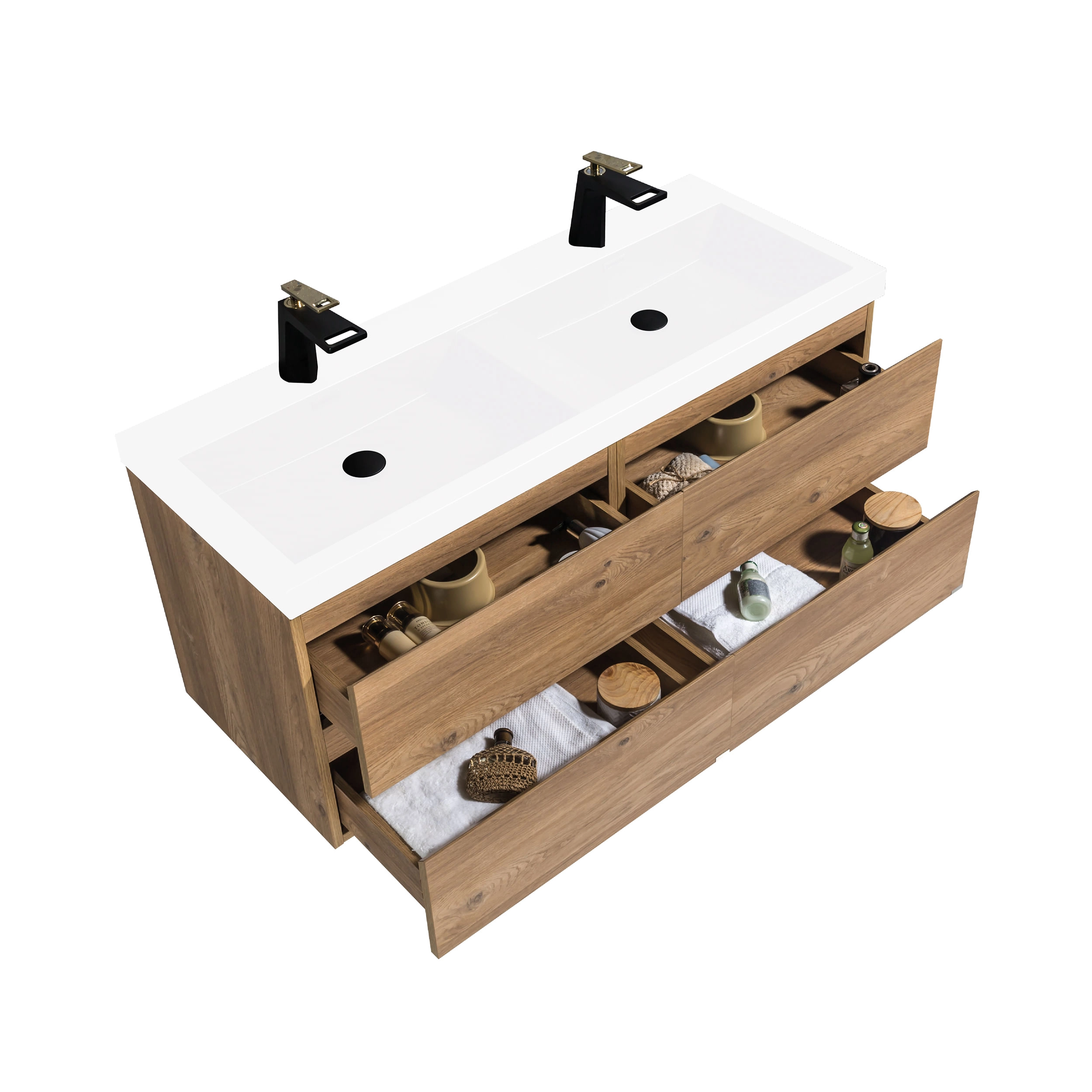 Mueble de Baño City con Lavamanos 1200x500x520 mm Nutwood