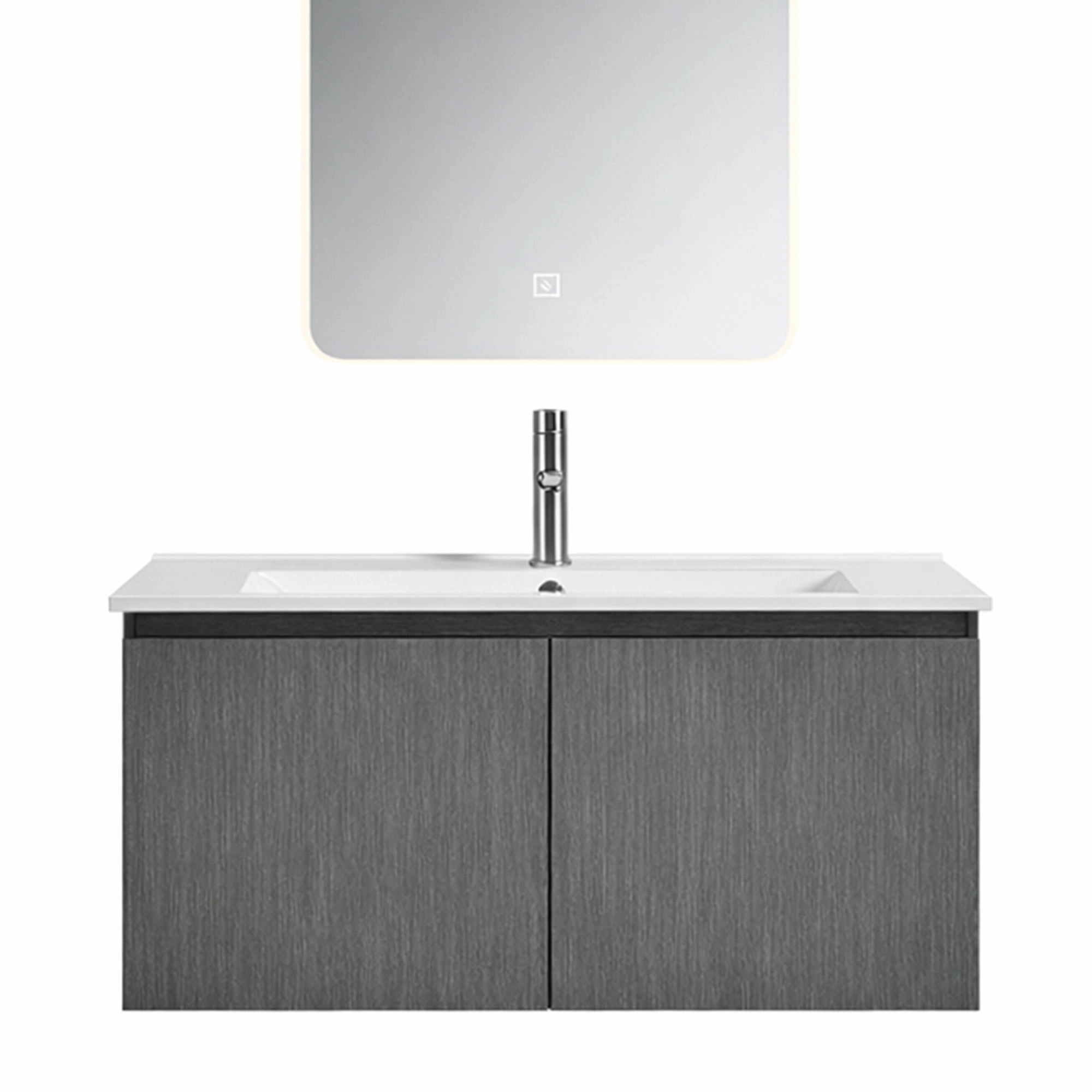 Mueble de Baño Nepal con Lavamanos 700x470x495 mm 2 Puertas Dark Grey