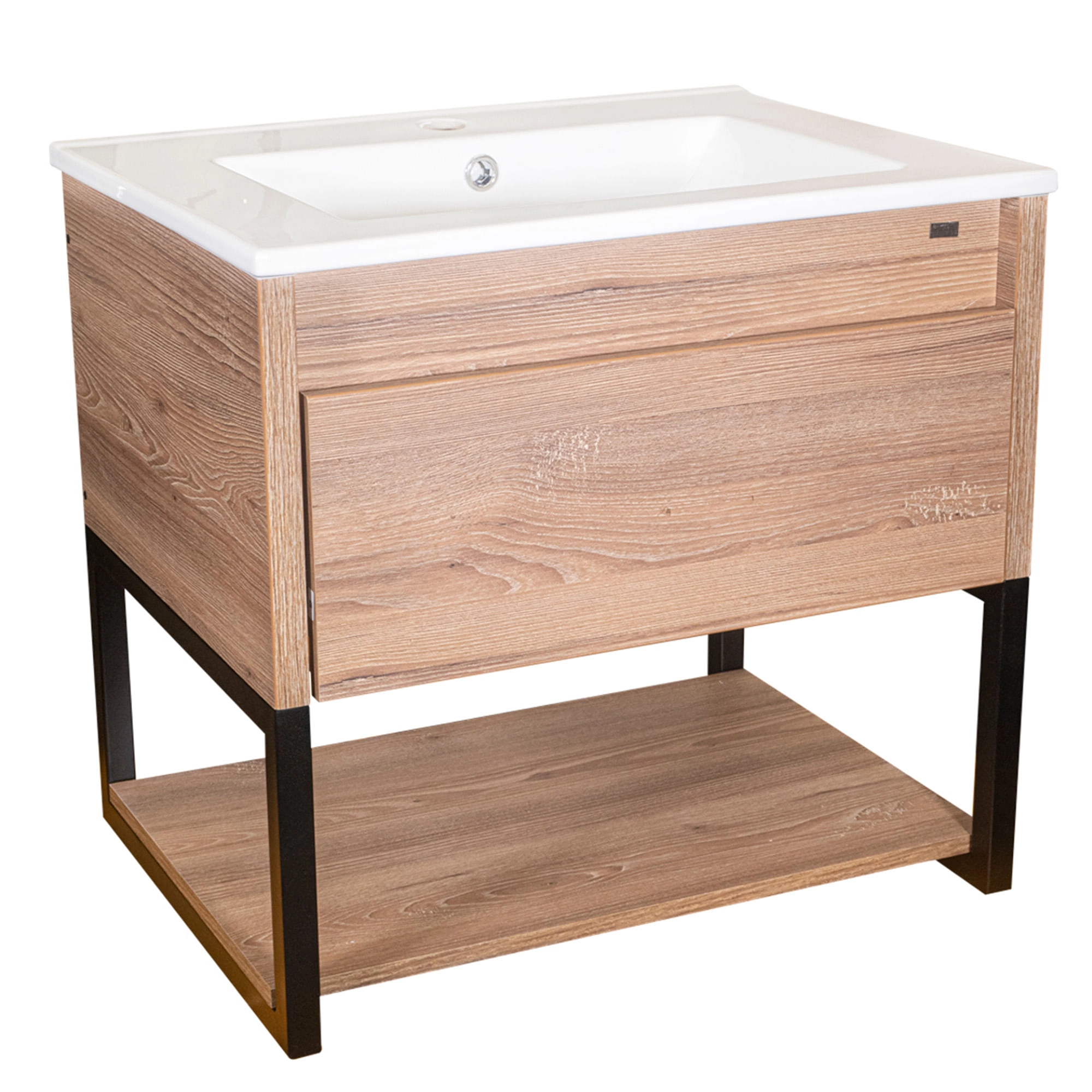 Mueble de Baño Ralf con Lavamanos 600x550 mm 1 Cajón y Repisa Miel
