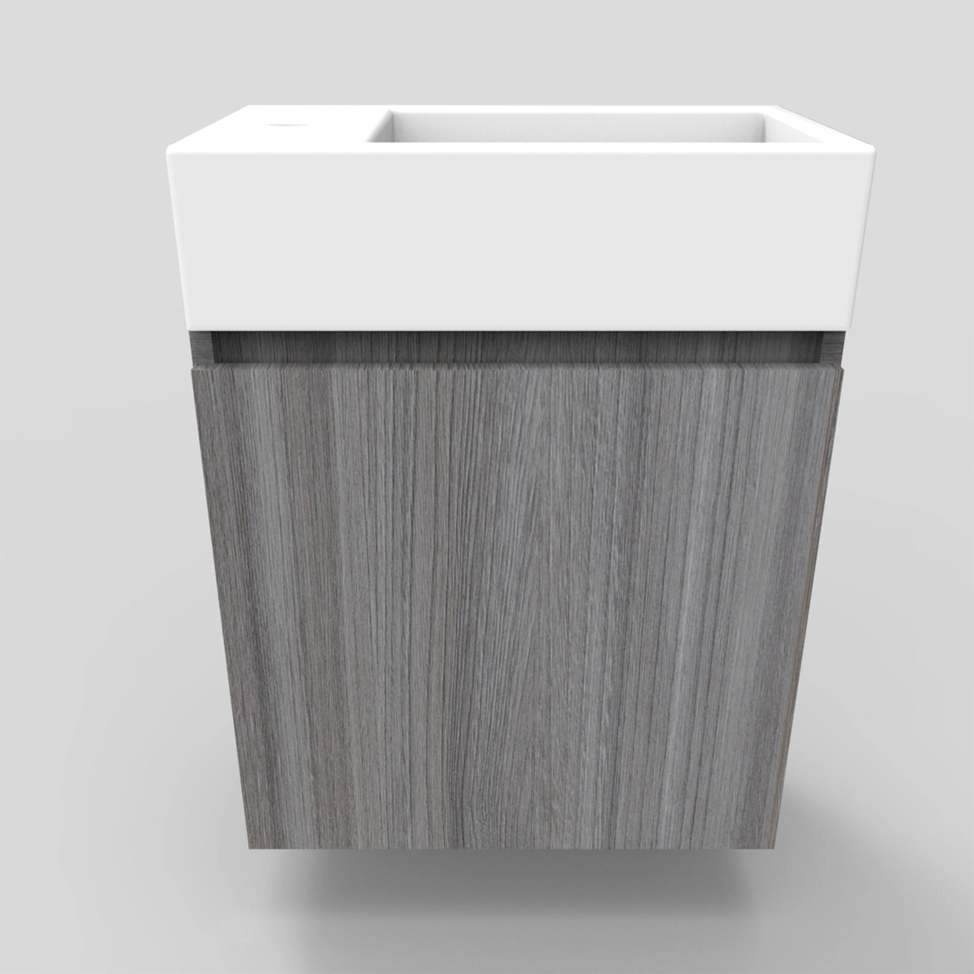 Mueble de Baño Aria con Lavamanos 450x254x470 mm 1 Puerta Humo
