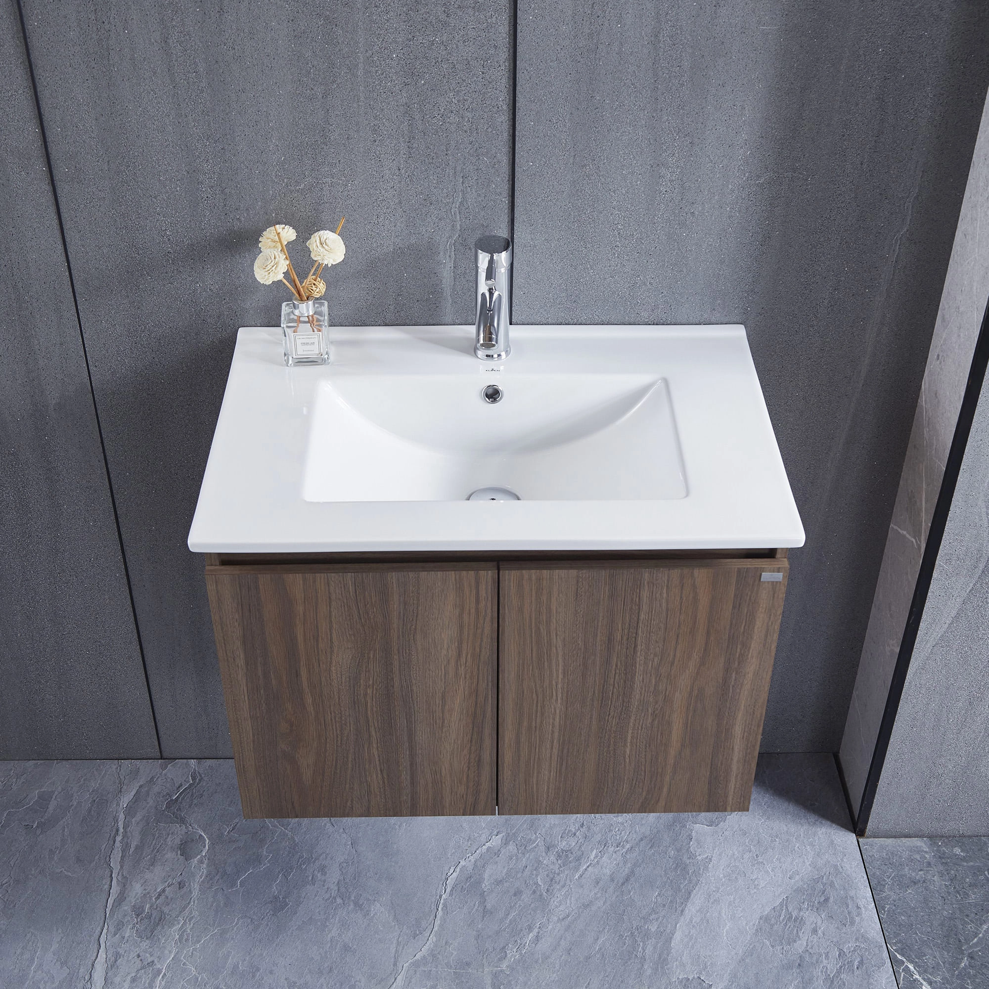 Mueble de Baño Queen con Lavamanos 600 mm 2 Puertas Choco