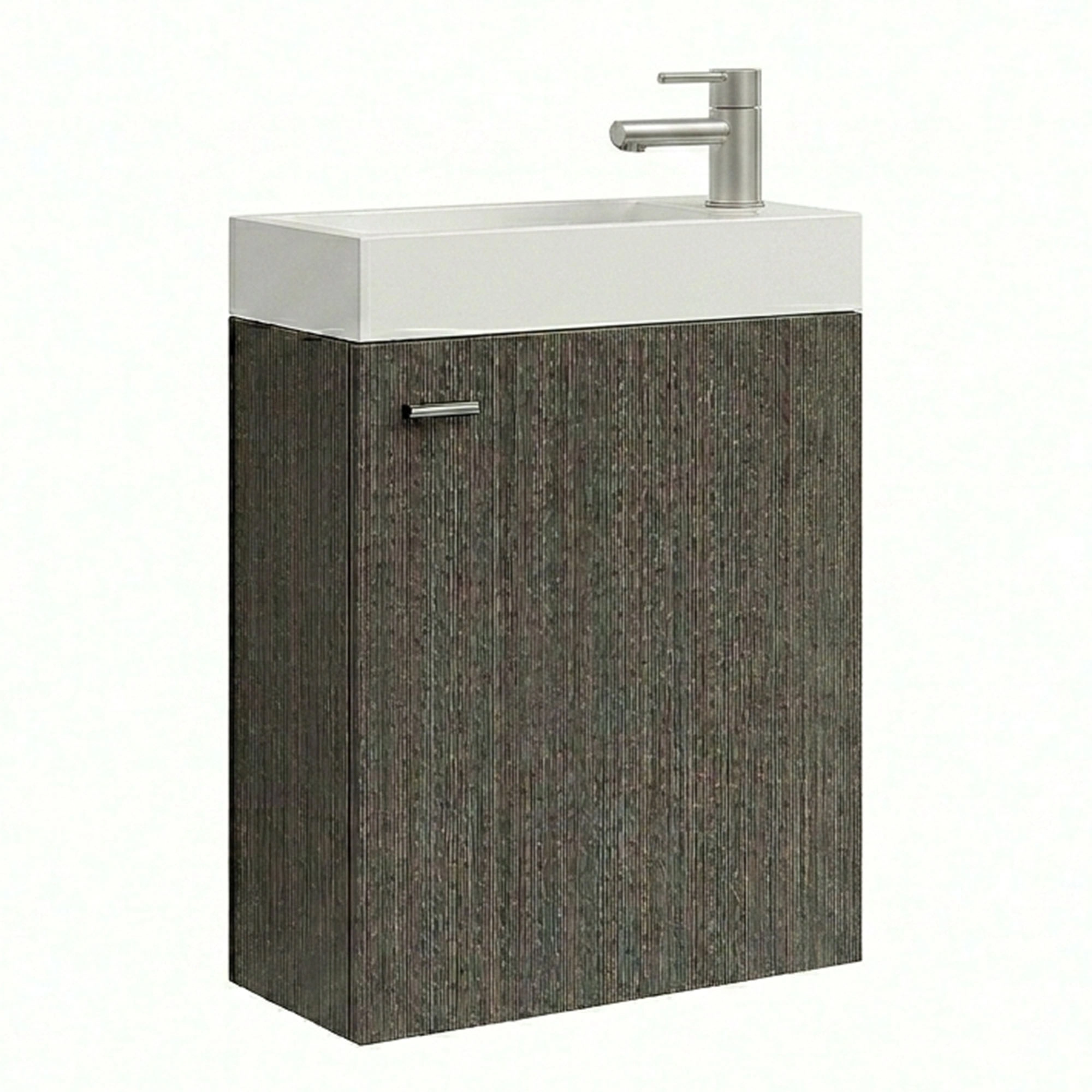 Mueble de Baño Filadelfia con Lavamanos 500x250x640 mm 1 Puerta Dark Grey