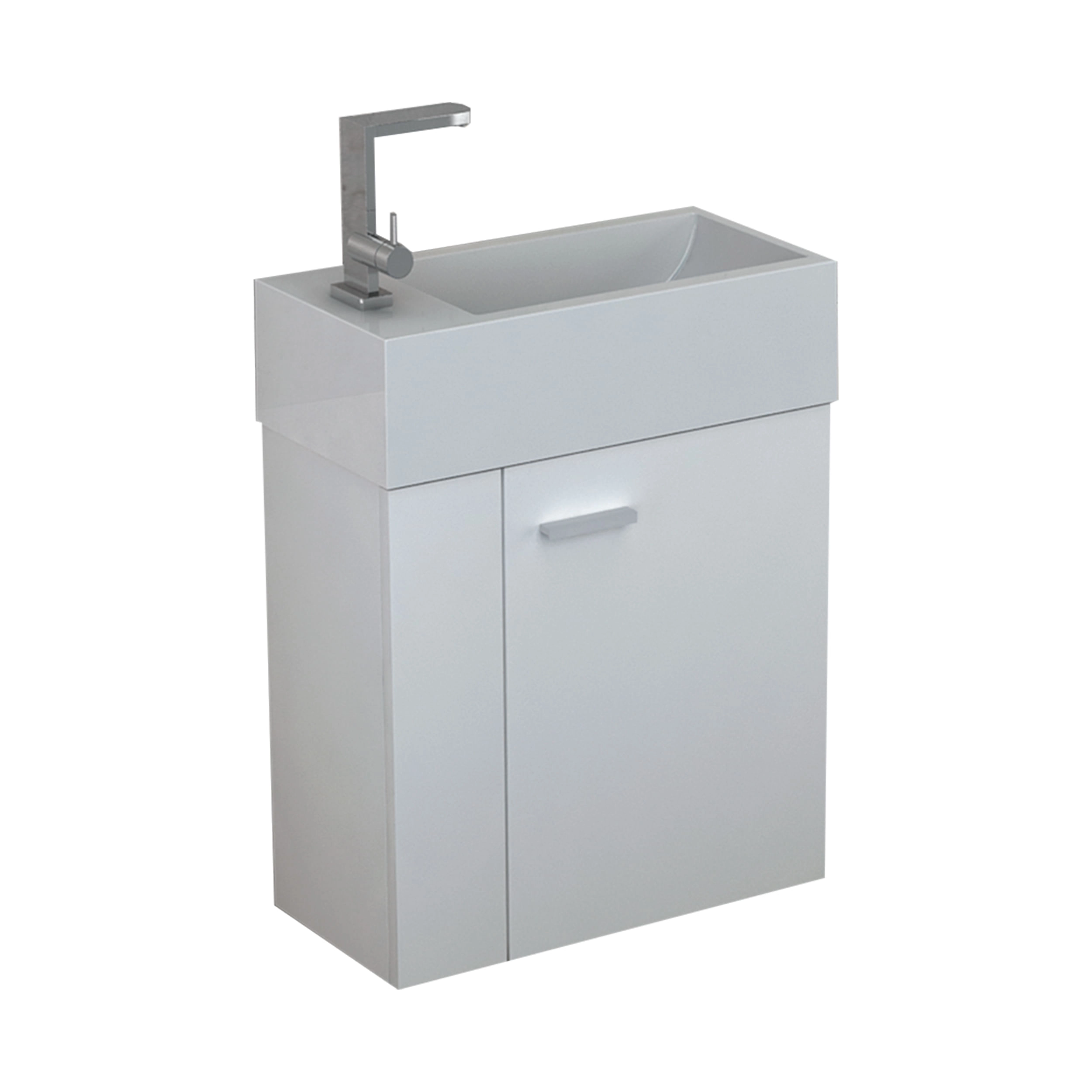 Mueble de Baño Filadelfia con Lavamanos 500x455x500 mm White Lacquered