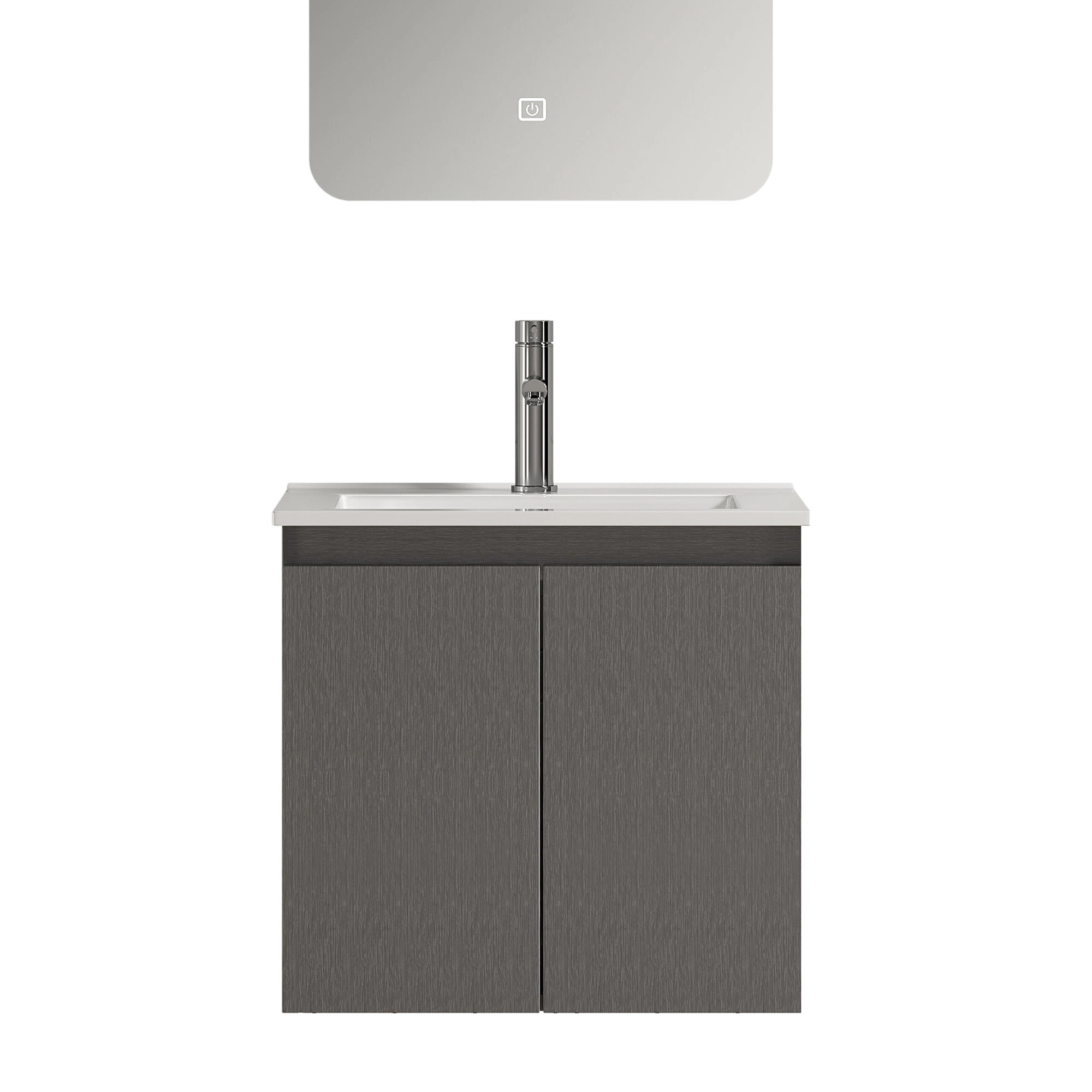 Mueble de Baño Nepal con Lavamanos 500x400x495 mm 2 Puertas Dark Grey