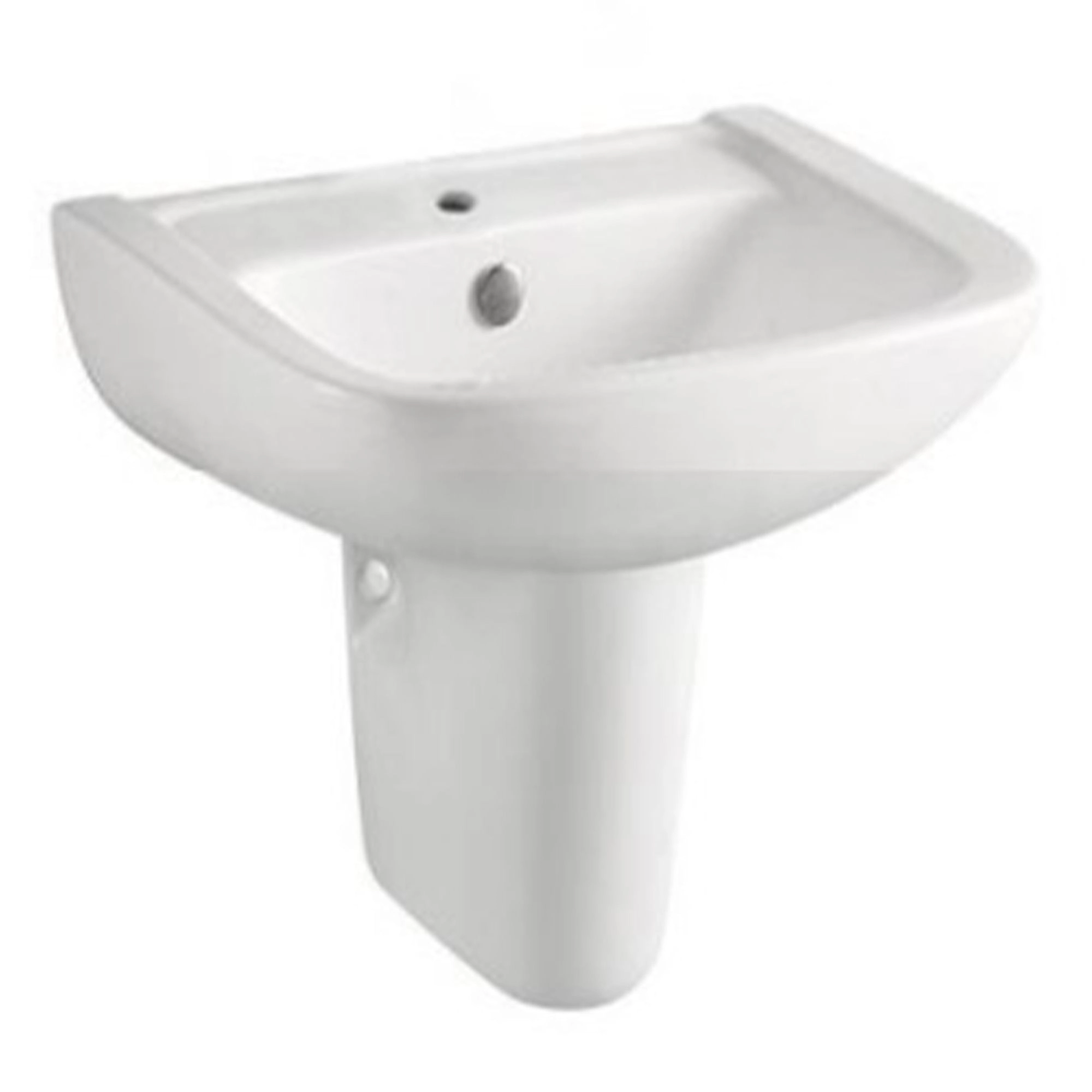Lavamanos de Semi Pedestal Olimpia 550 mm Blanco