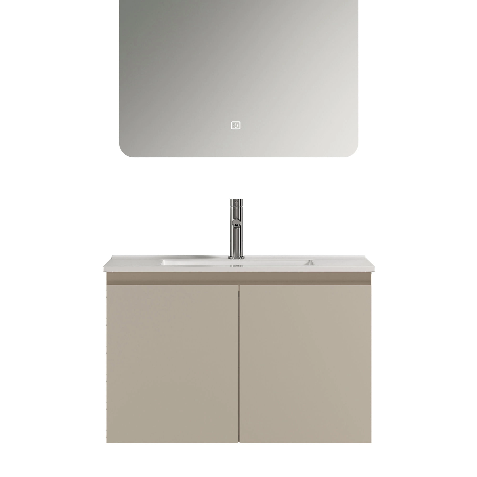 Mueble de Baño Nepal con Lavamanos 800x470x495 mm 2 Puertas Beige
