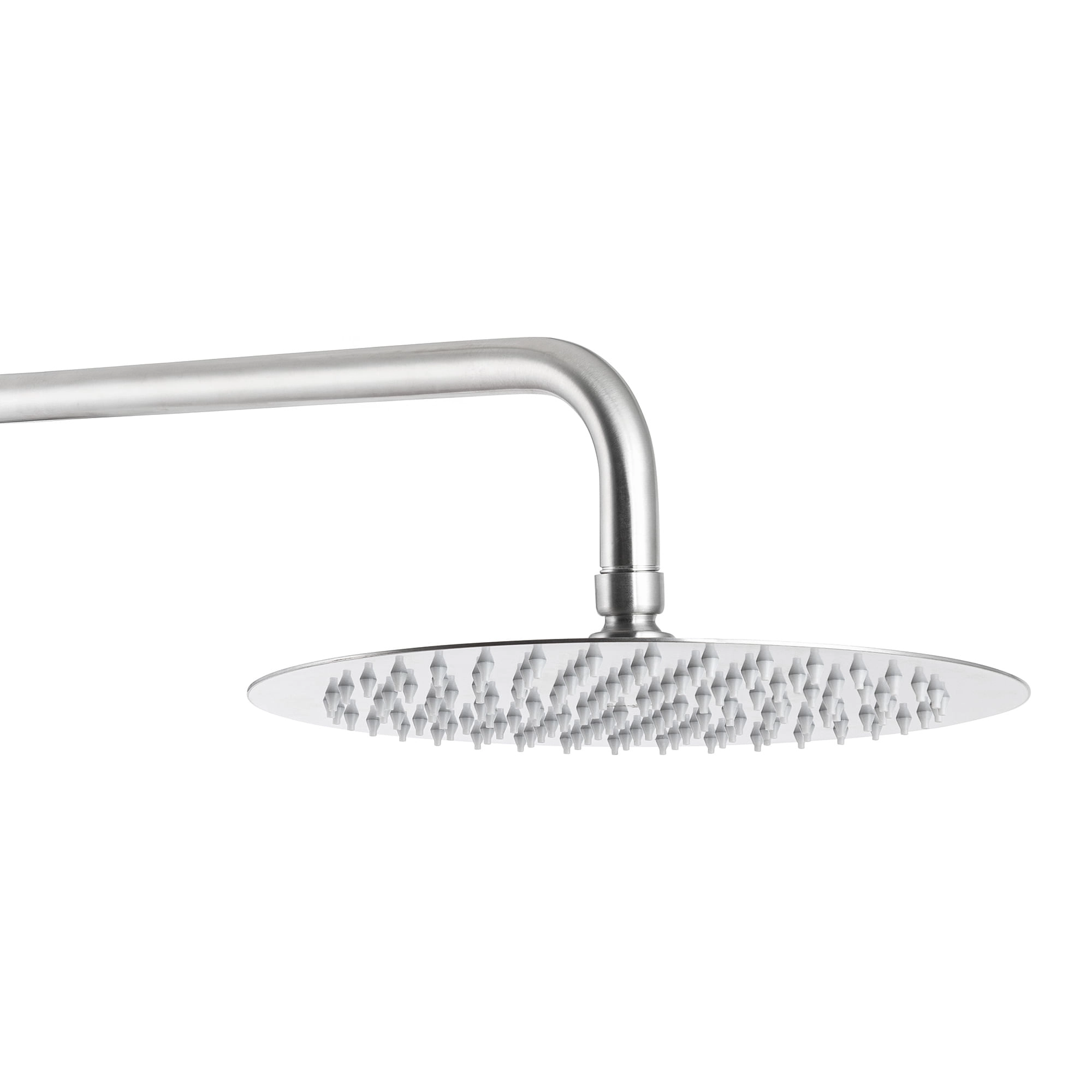 Plato Ducha New Home Redondo 25 cm 1 Jet C/Brazo Brushed