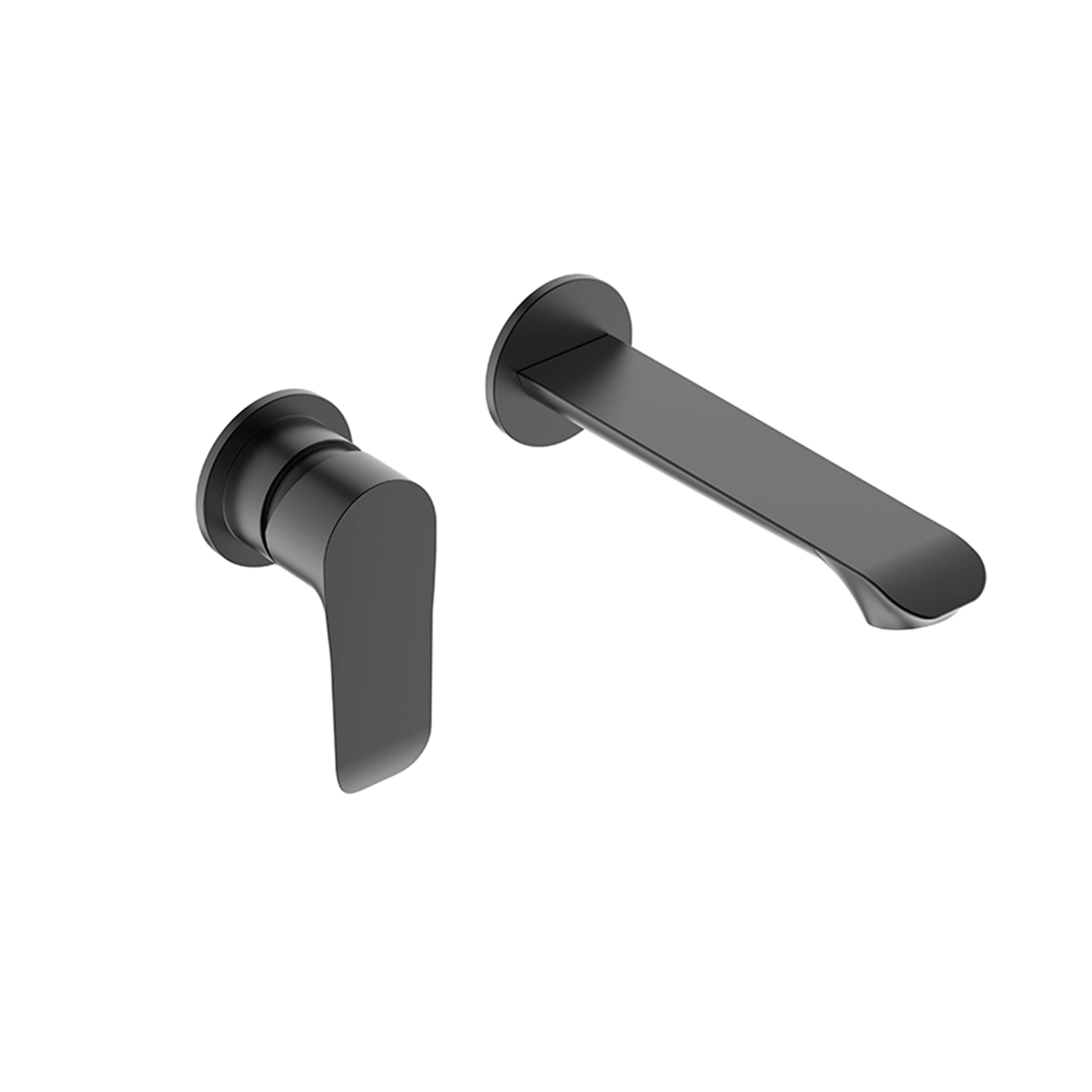 Grifería Lavamanos Urban Baja-N Muro 16 cm Negro Mate