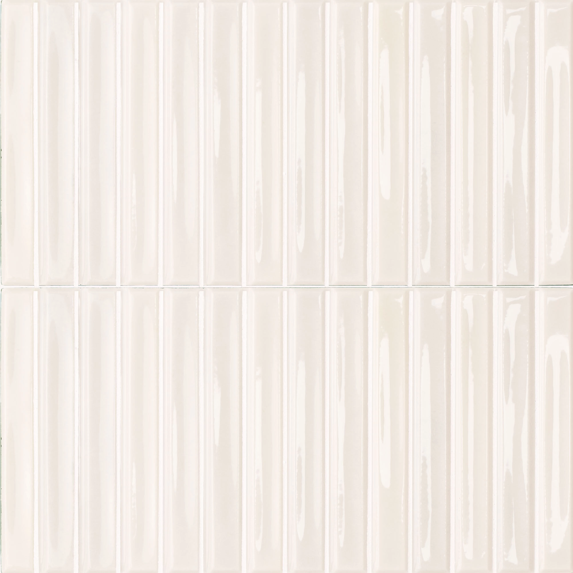 Cerámica Muro Colour Notes Oat Blanco Brillante 4x12.5 cm