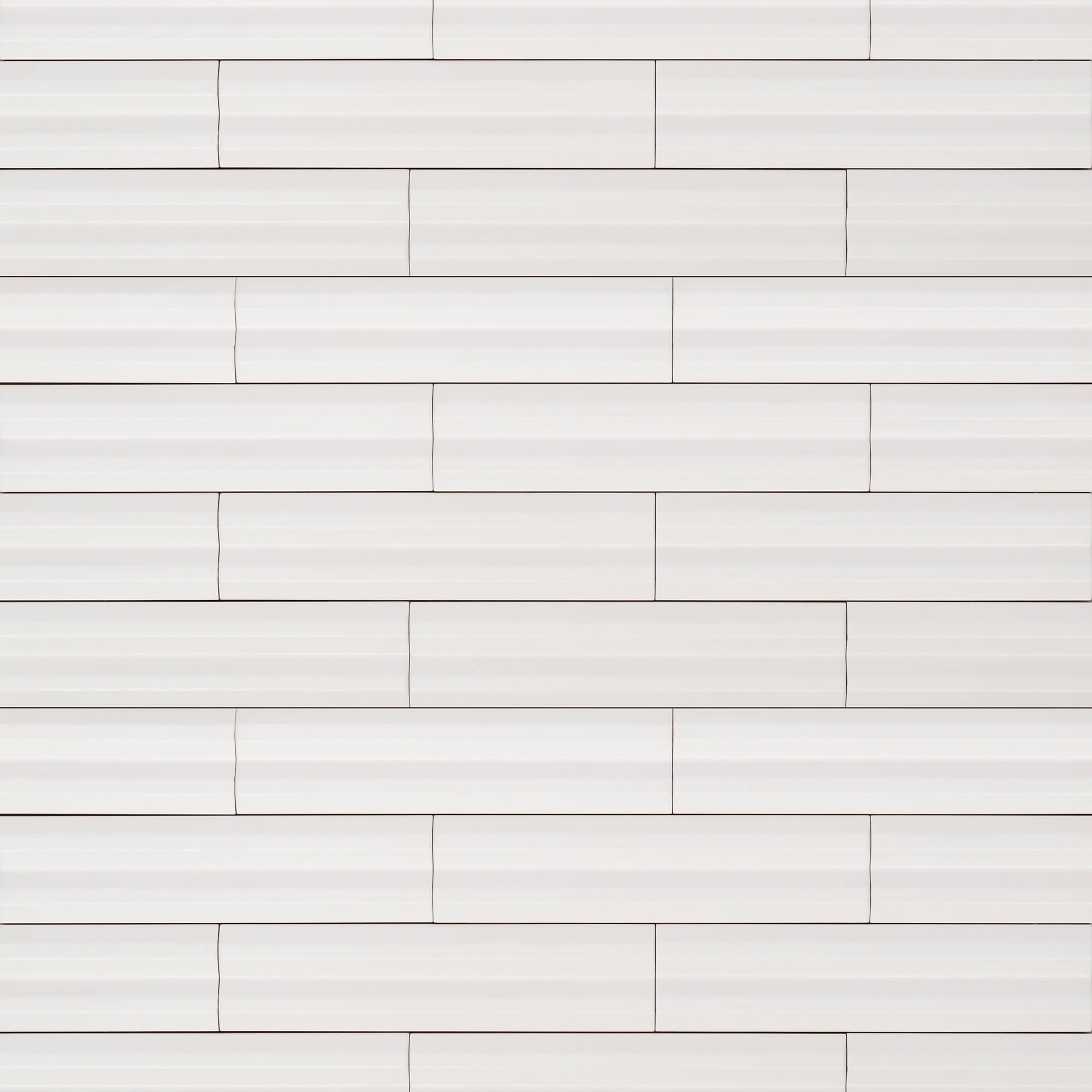 Cerámica Muro Stripes Ice White Mate 7.5x30 cm