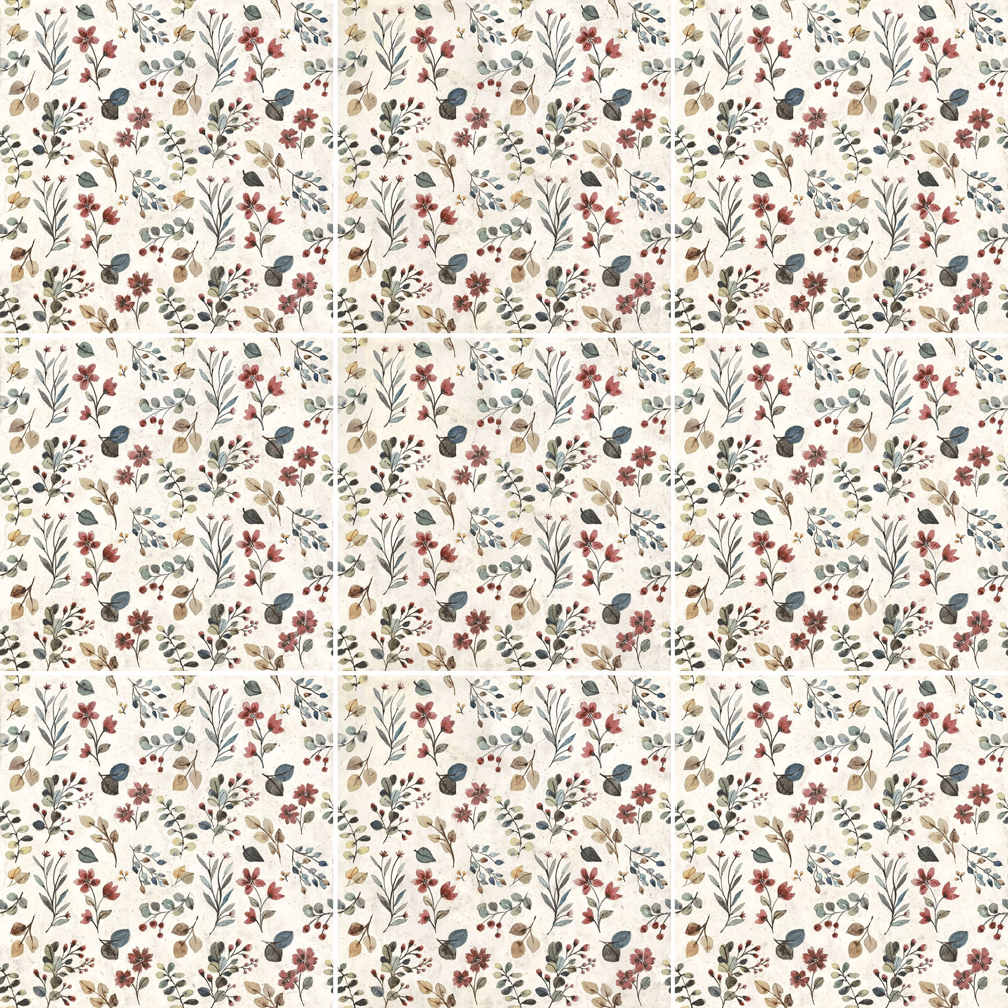 Porcelanato Garden Whisper Multicolor Mate 25x25 cm