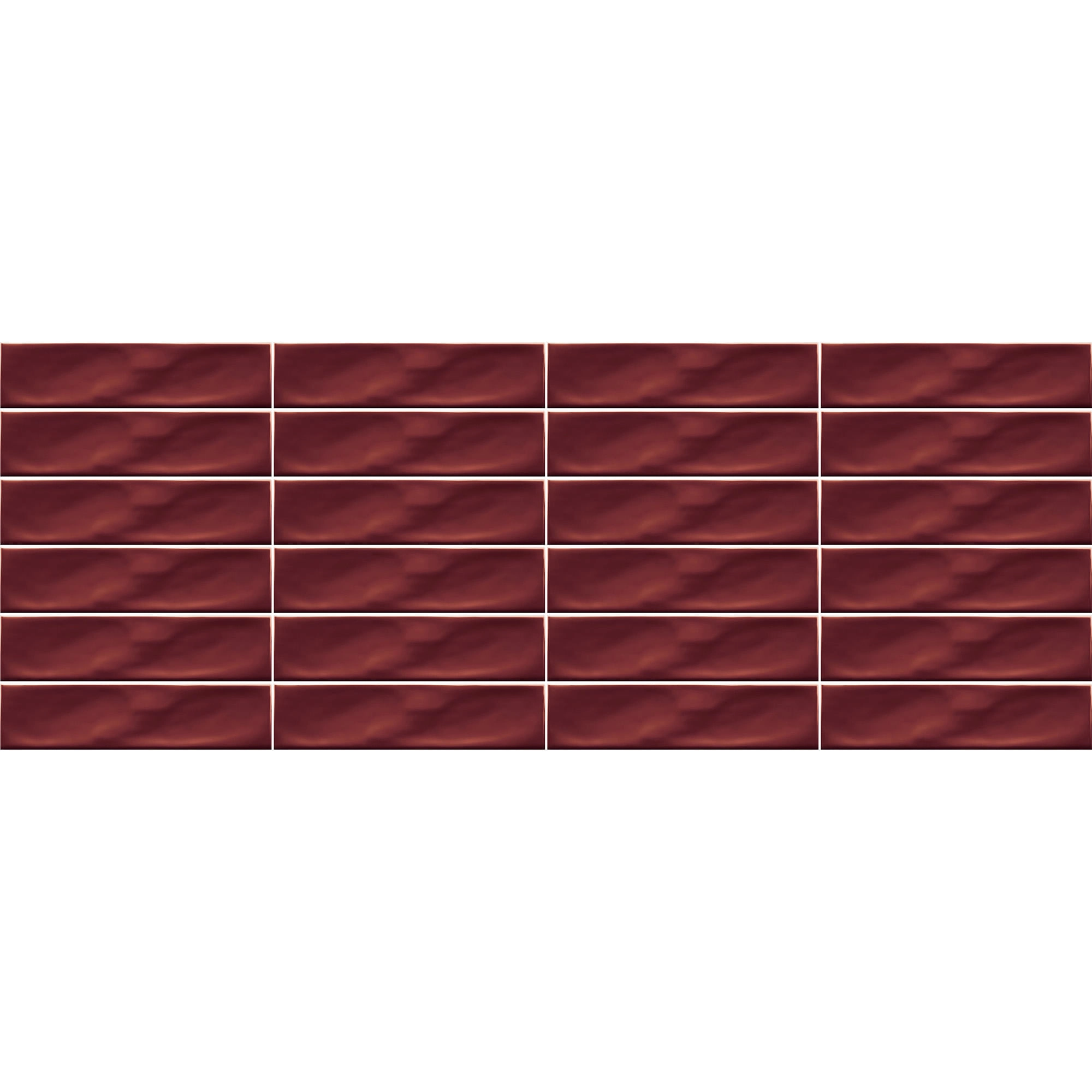 Cerámica Muro Ice Craft Magenta Brillante 6.8x28 cm