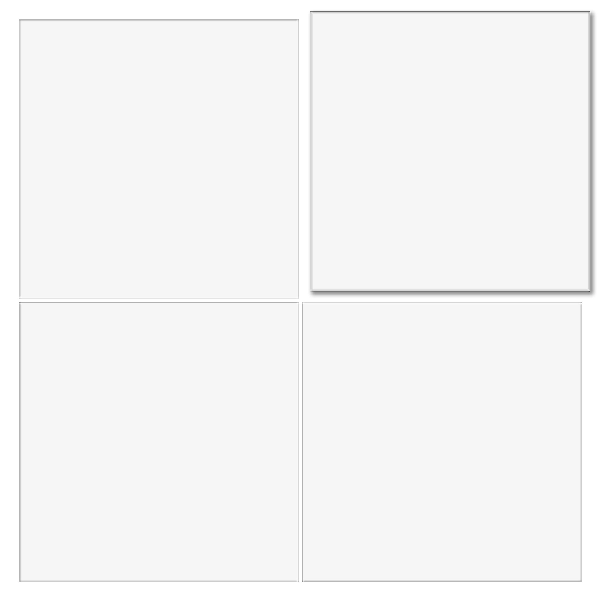 Porcelanato Basic White Mate 25x25 cm