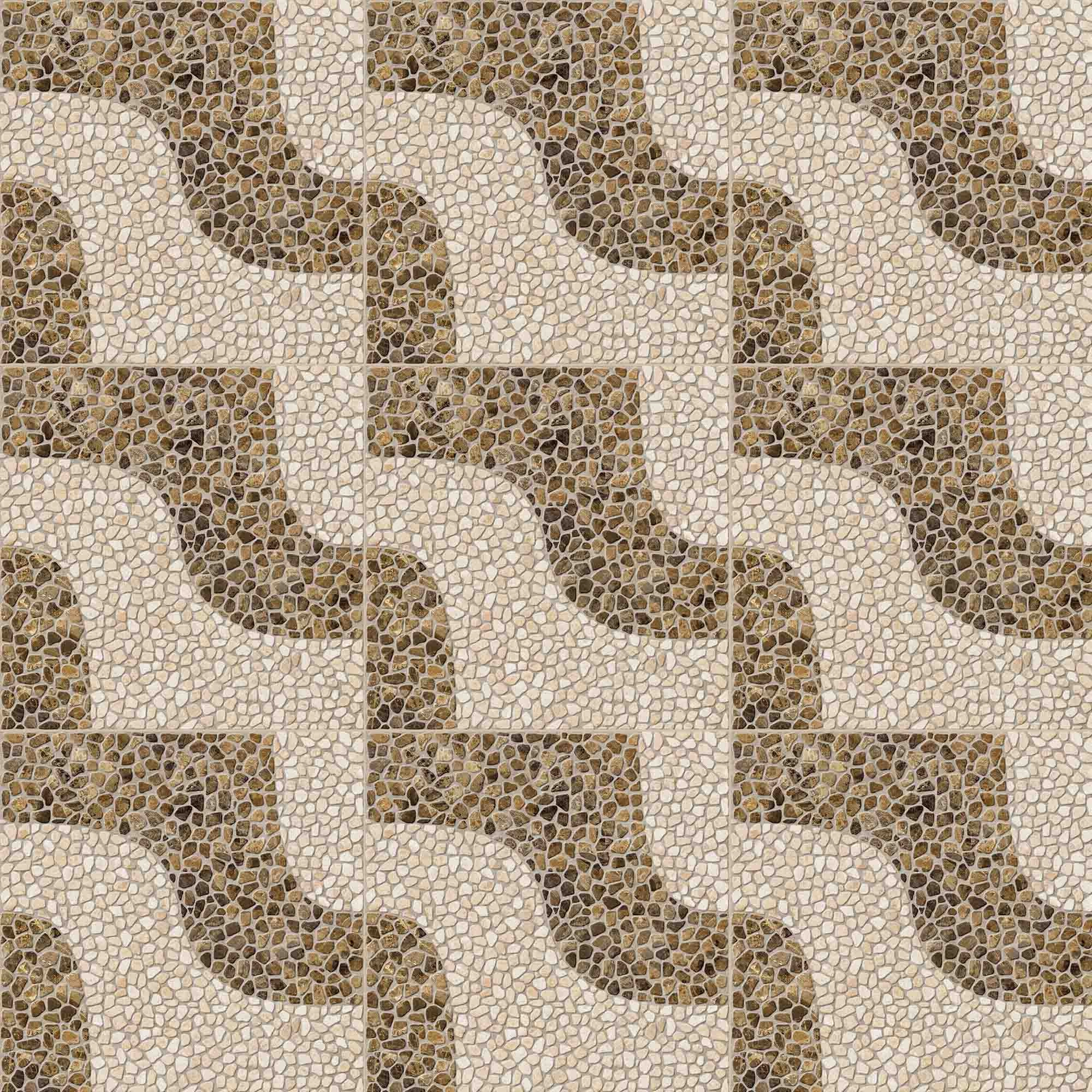 Cerámica Tajin Beige/Café Rustico 46x46 cm