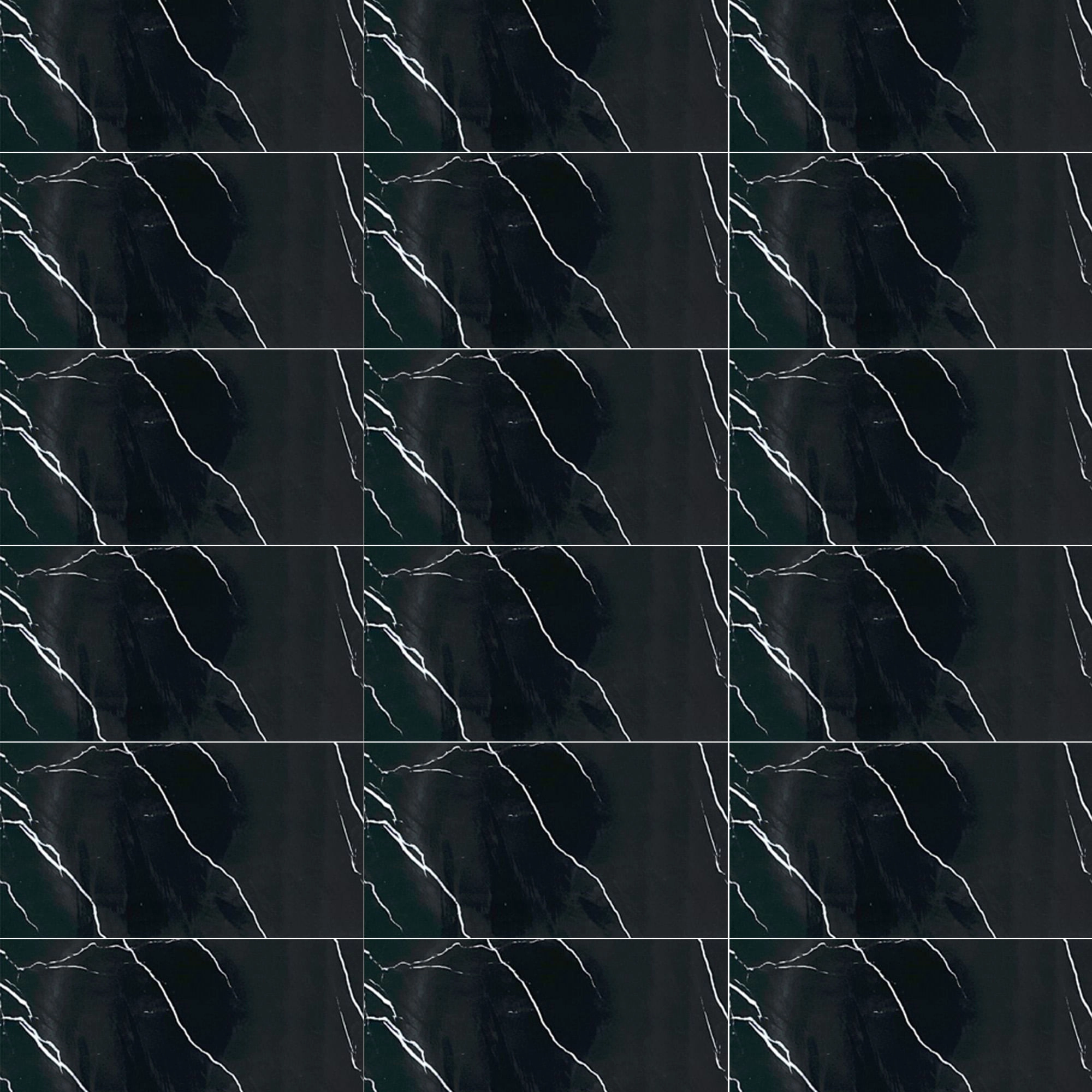 Cerámica Muro Frost Marquina Negro Brillante 25x40 cm