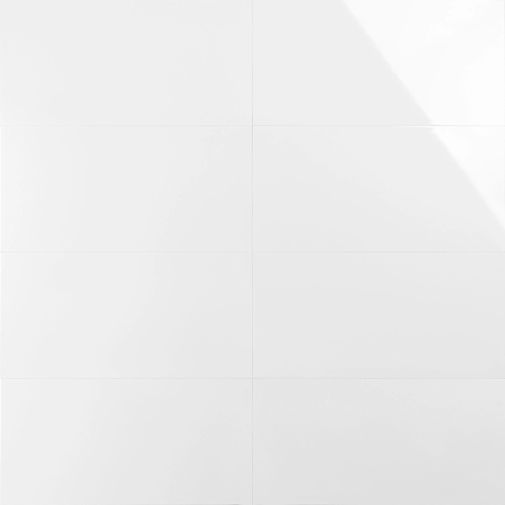 Cerámica Muro Ice Blanco Brillante 30x60 cm