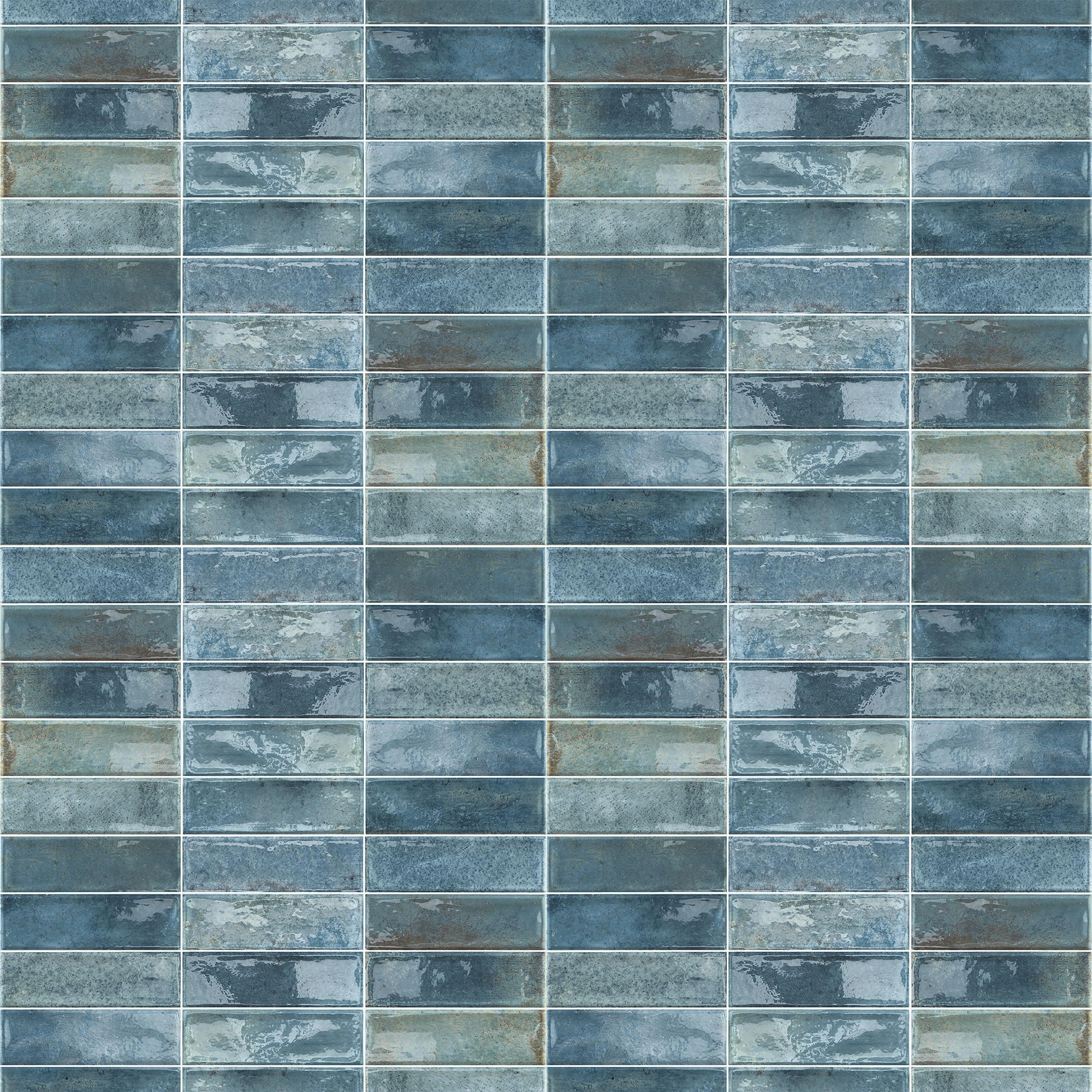 Cerámica Muro Artline Azul Brillante 31.6x60 cm
