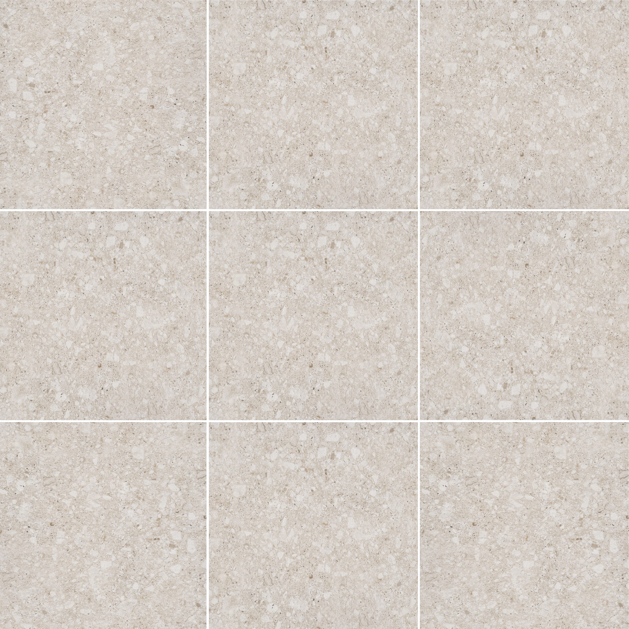 Porcelanato Terrazo Marfil Mate 60x60 cm