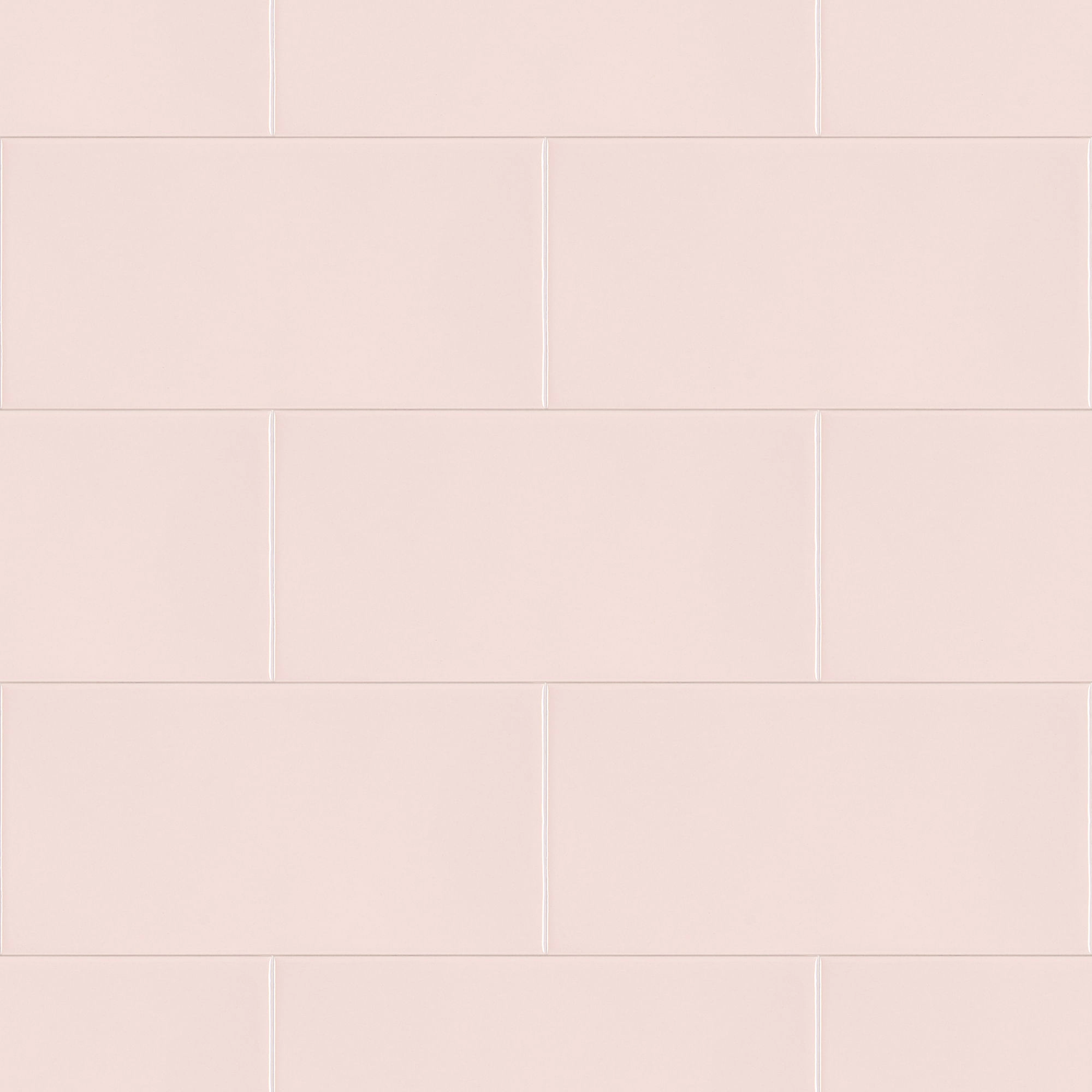 Cerámica Muro Ocean Petal Pink Brillante 7.5x15 cm