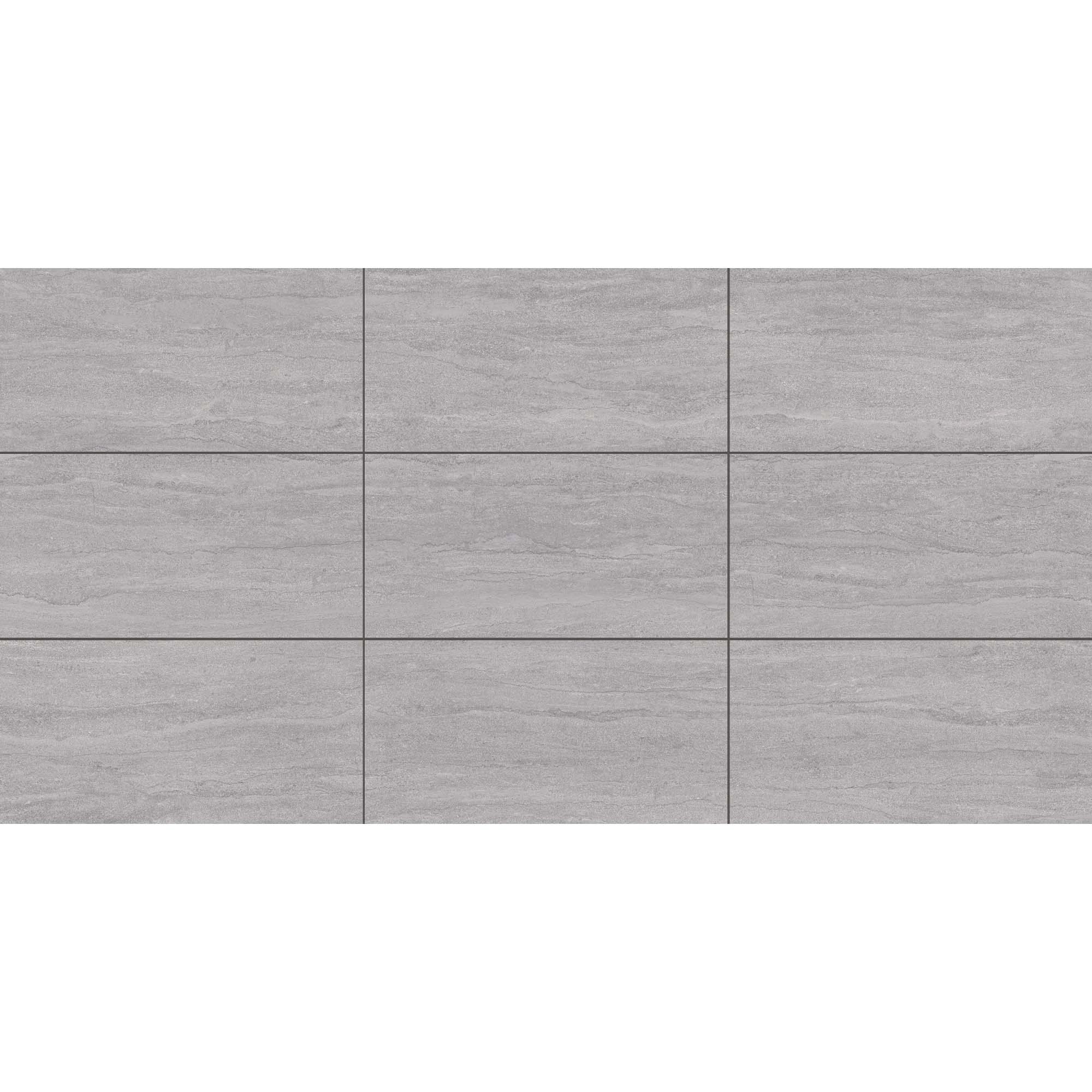 Porcelanato Venetto Plus Vein Grey Mate 60x120 cm