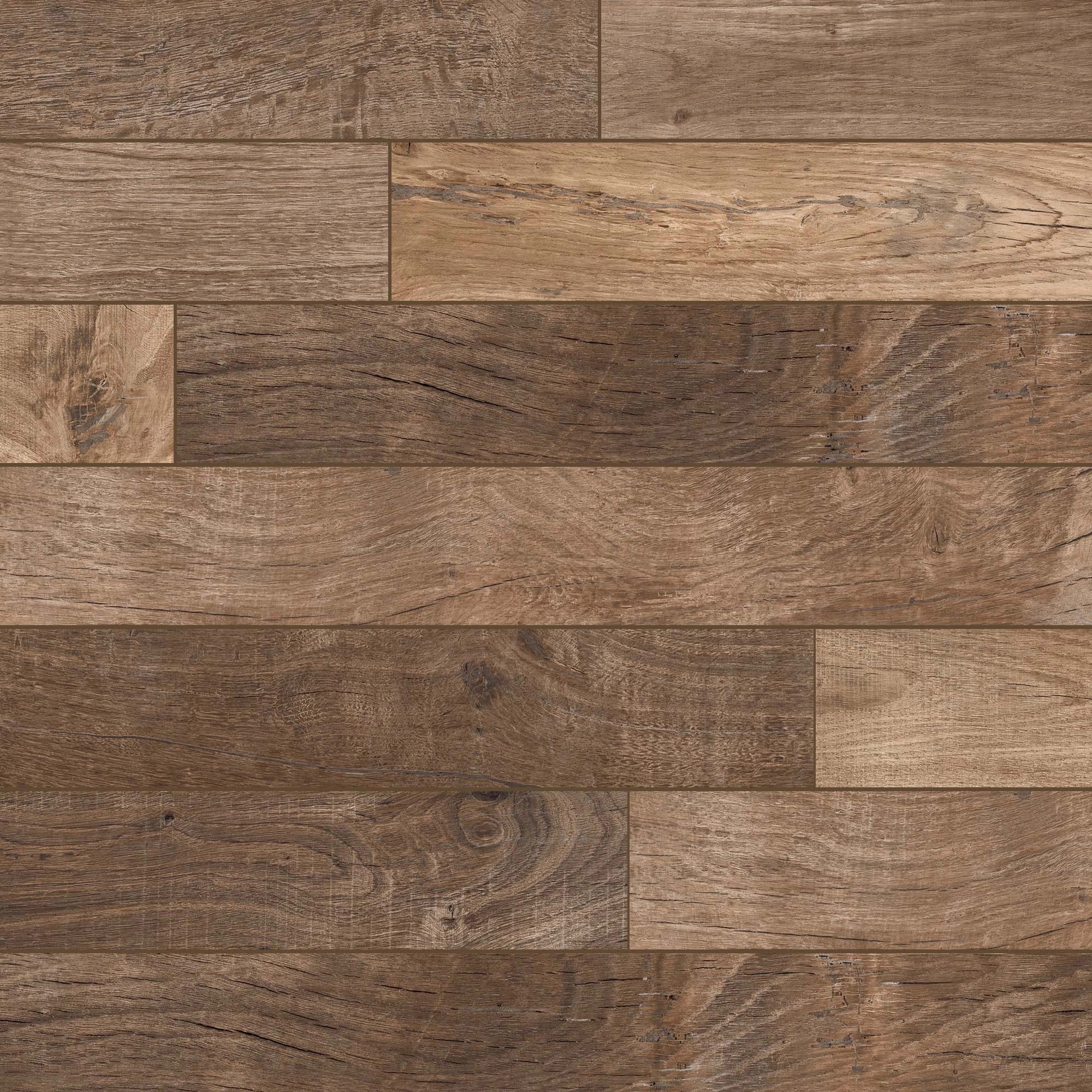 Porcelanato Nodis Rovere Café Mate 10x70 cm