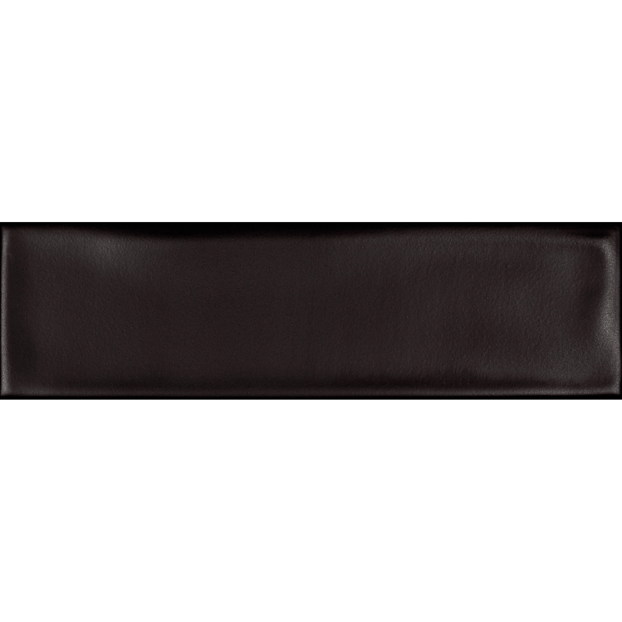 Cerámica Muro Vivant Negro Mate 7x24 cm
