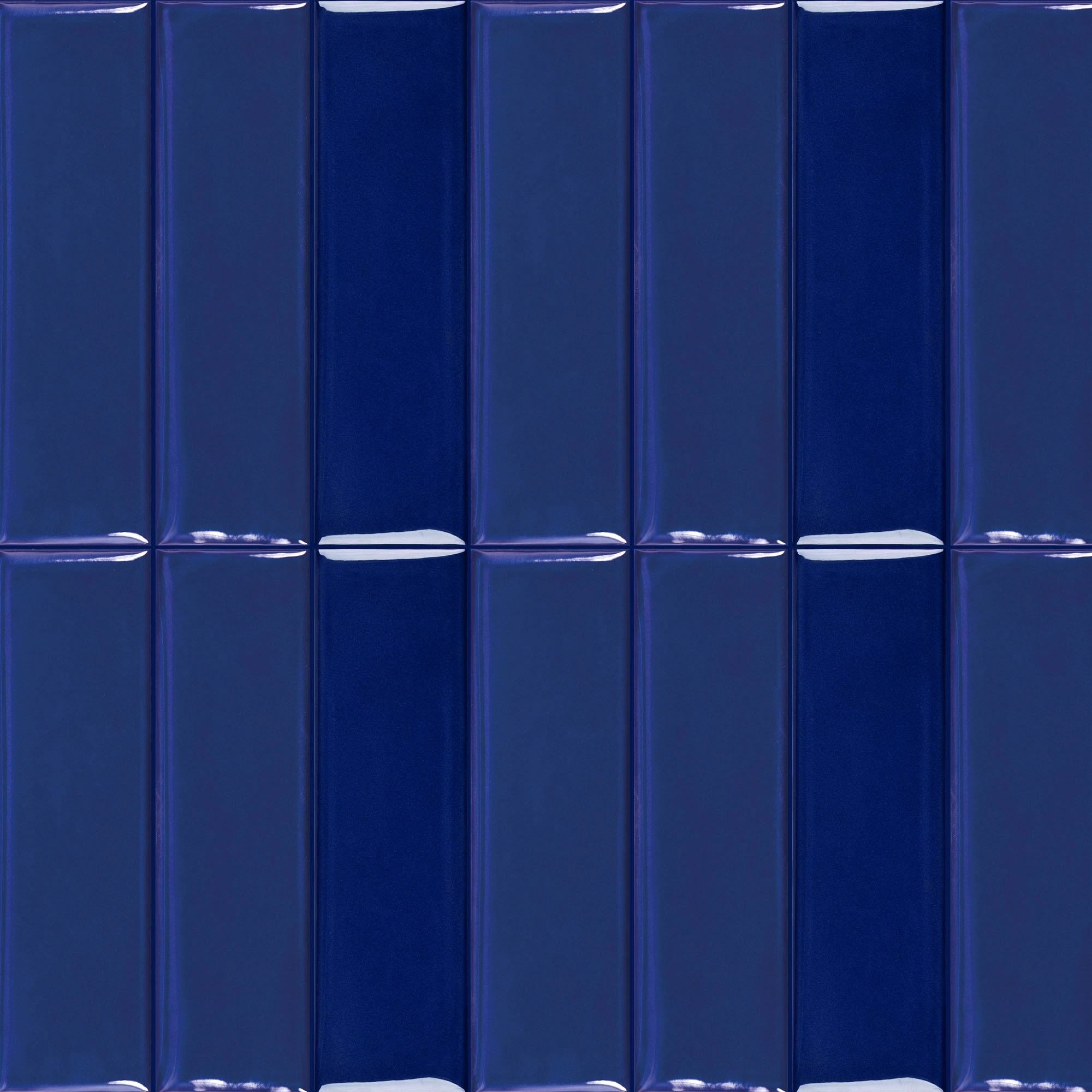 Cerámica Muro Liverpool Midnight Azul Brillante 7x24 cm