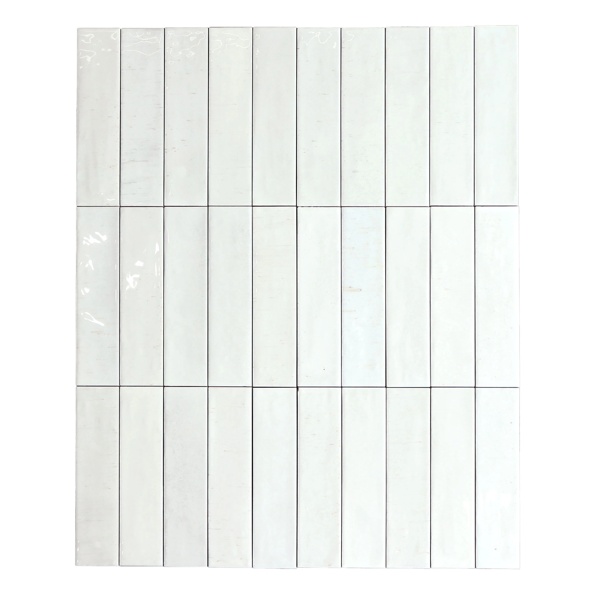 Porcelanato Nomad Blanco Brillante 6x24 cm