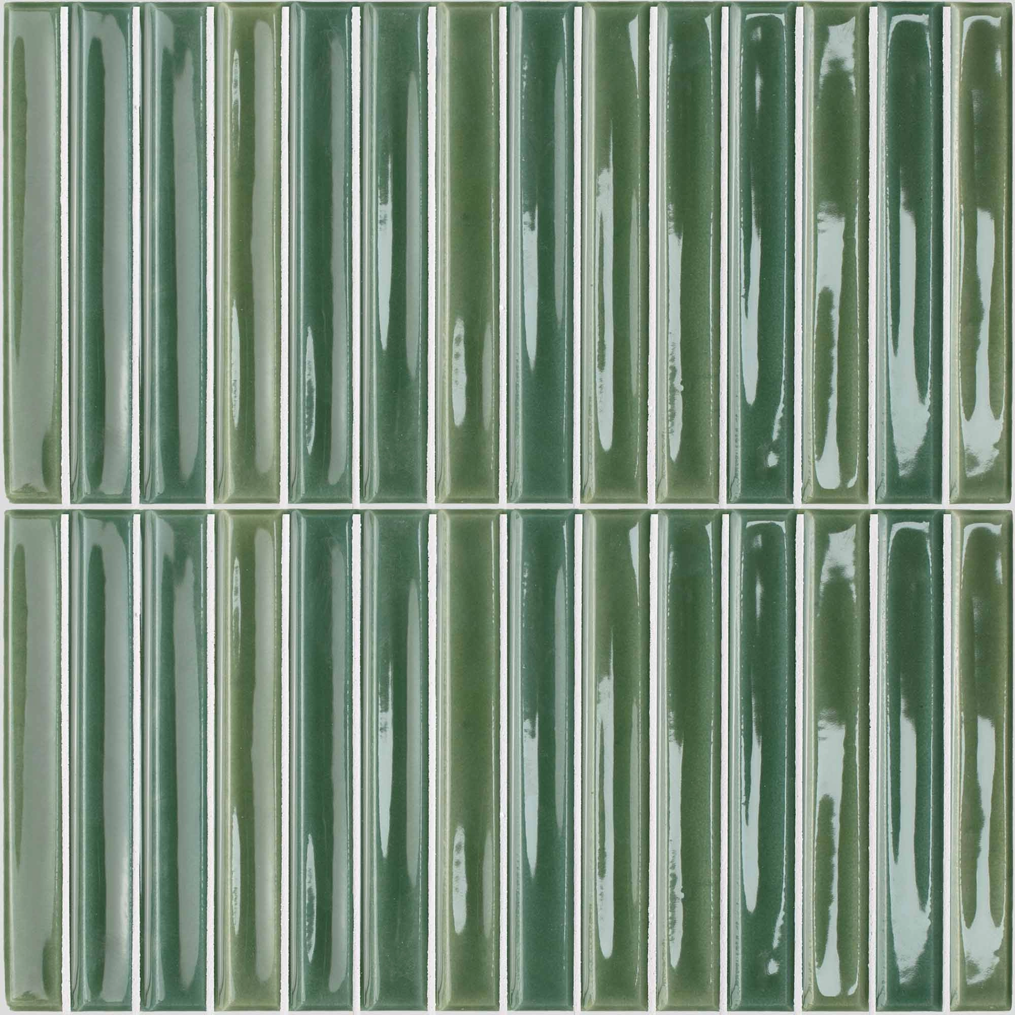 Ceramica Muro Colour Notes Fennel Bars Gris Brillante 12.5x25 cm
