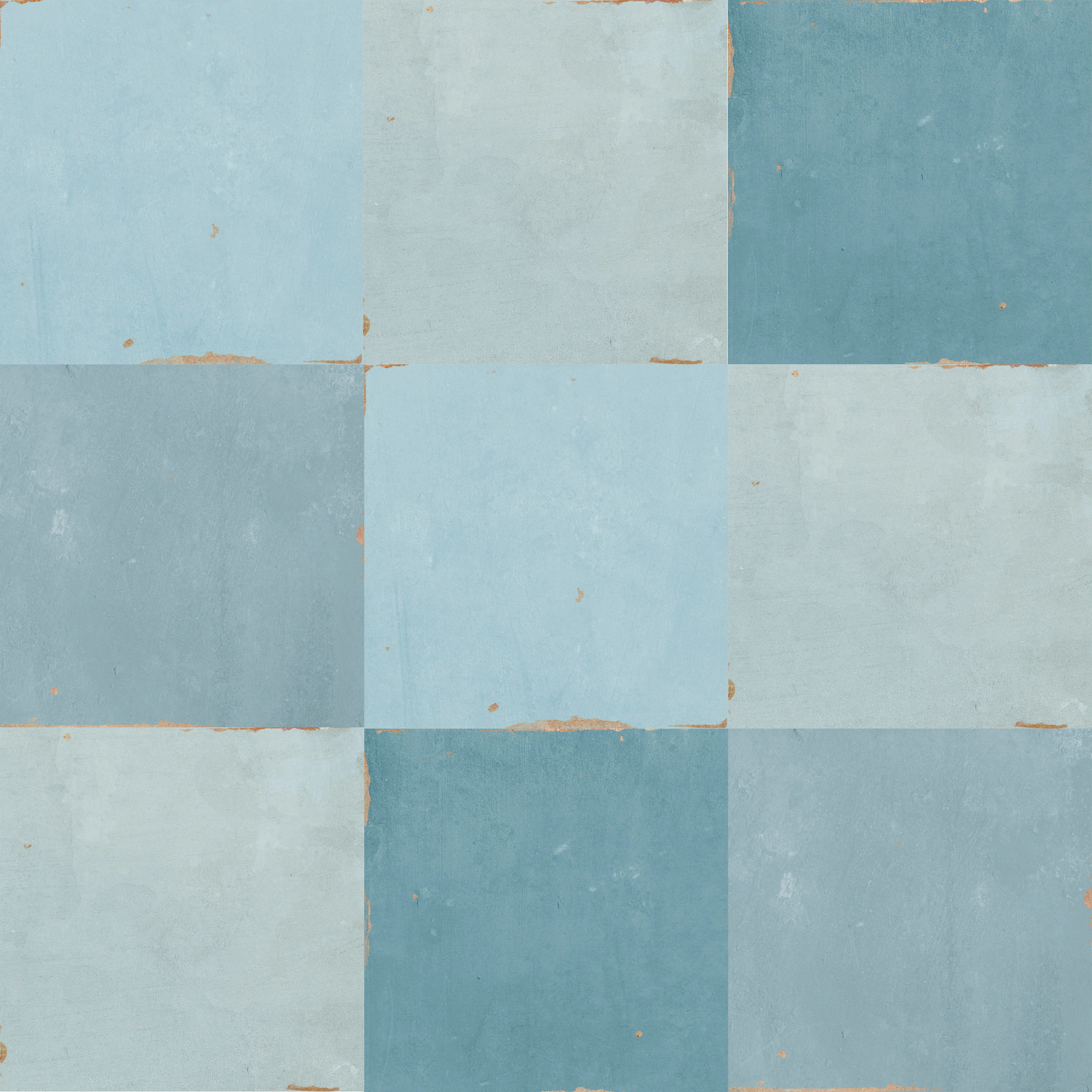 Cerámica Muro Zellige Aqua Brillante 12.5x12.5 cm