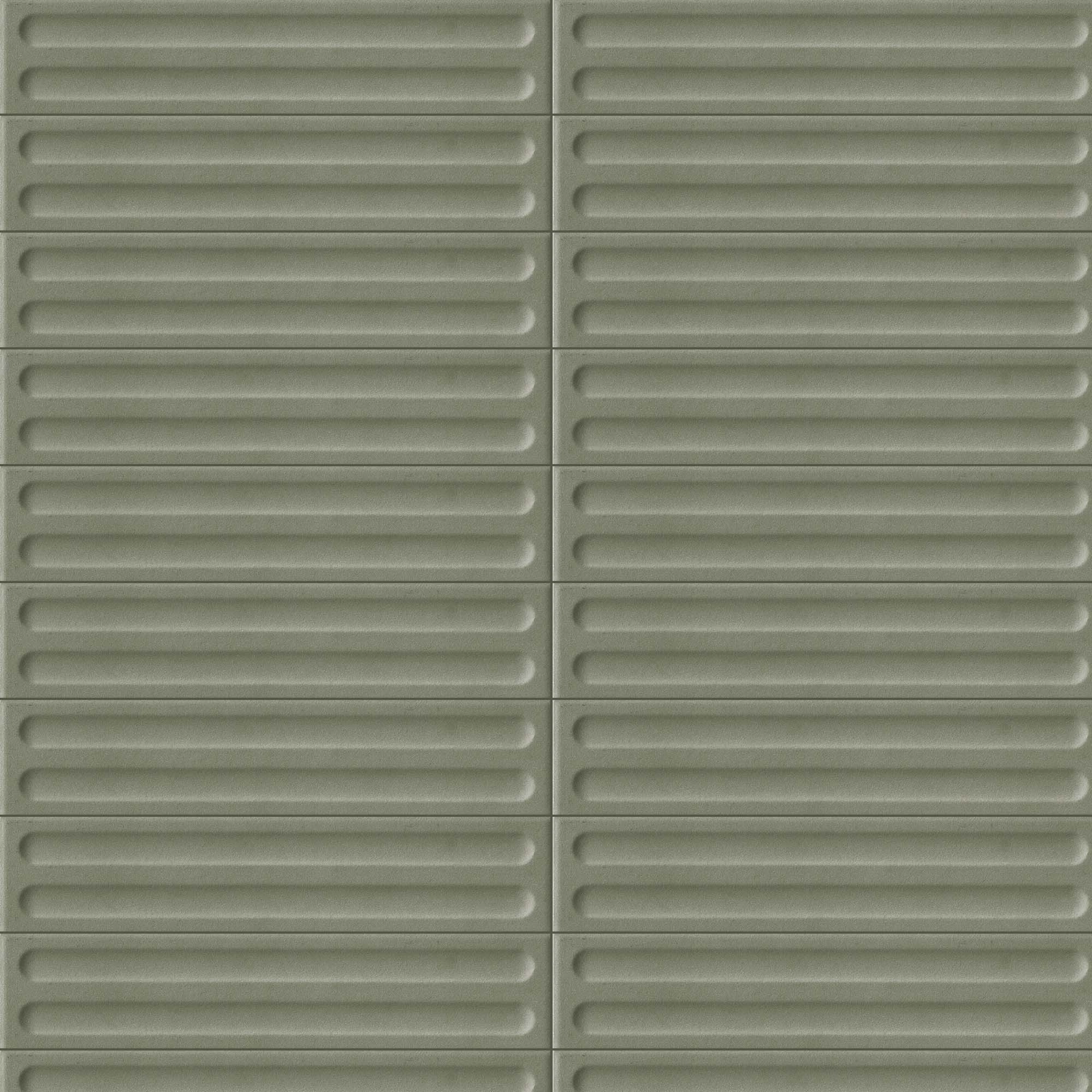 Porcelanato Tratti Lichene STR_1 Verde Mate 6.4x30 cm