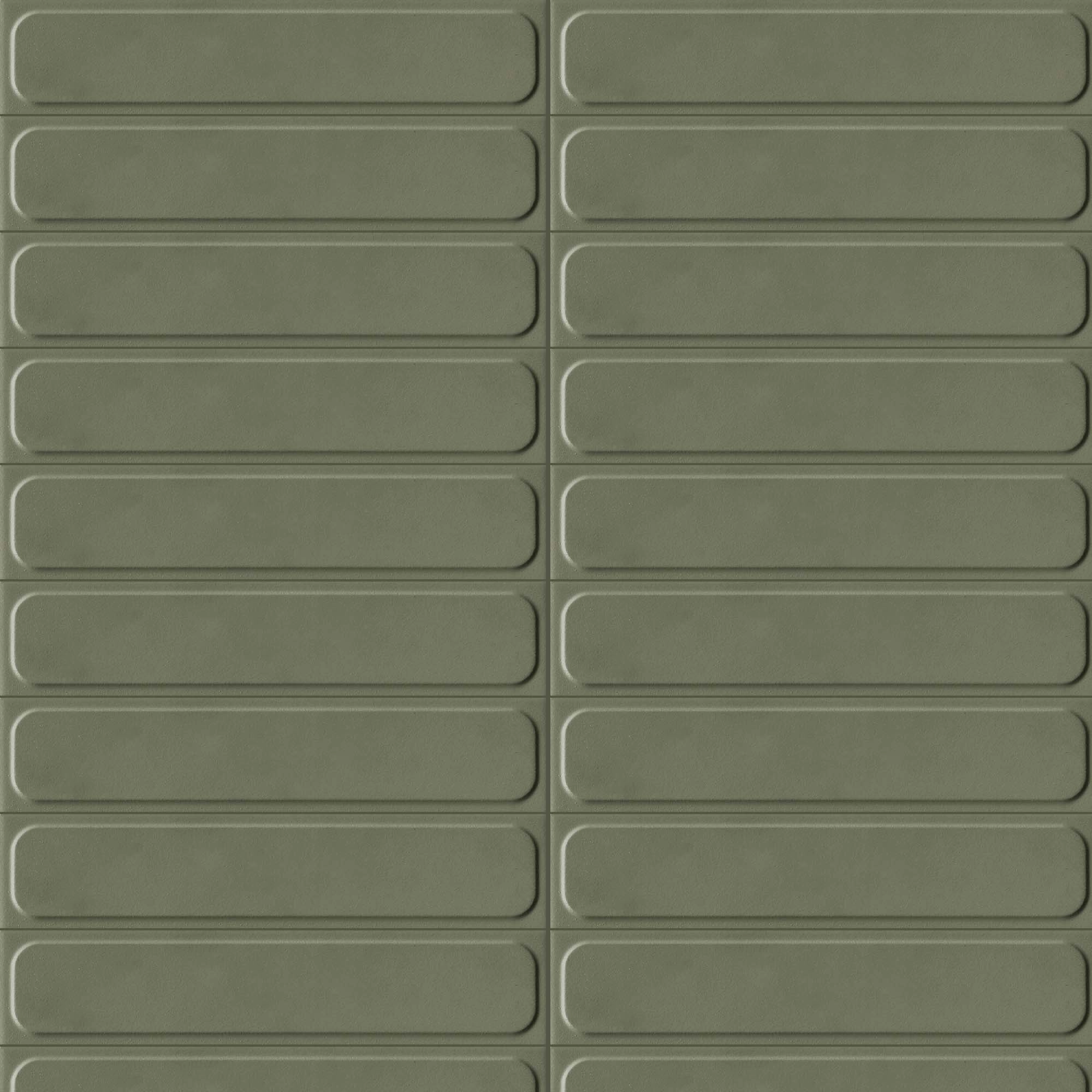 Porcelanato Tratti Lichene STR_2 Verde Mate 6.4x30 cm