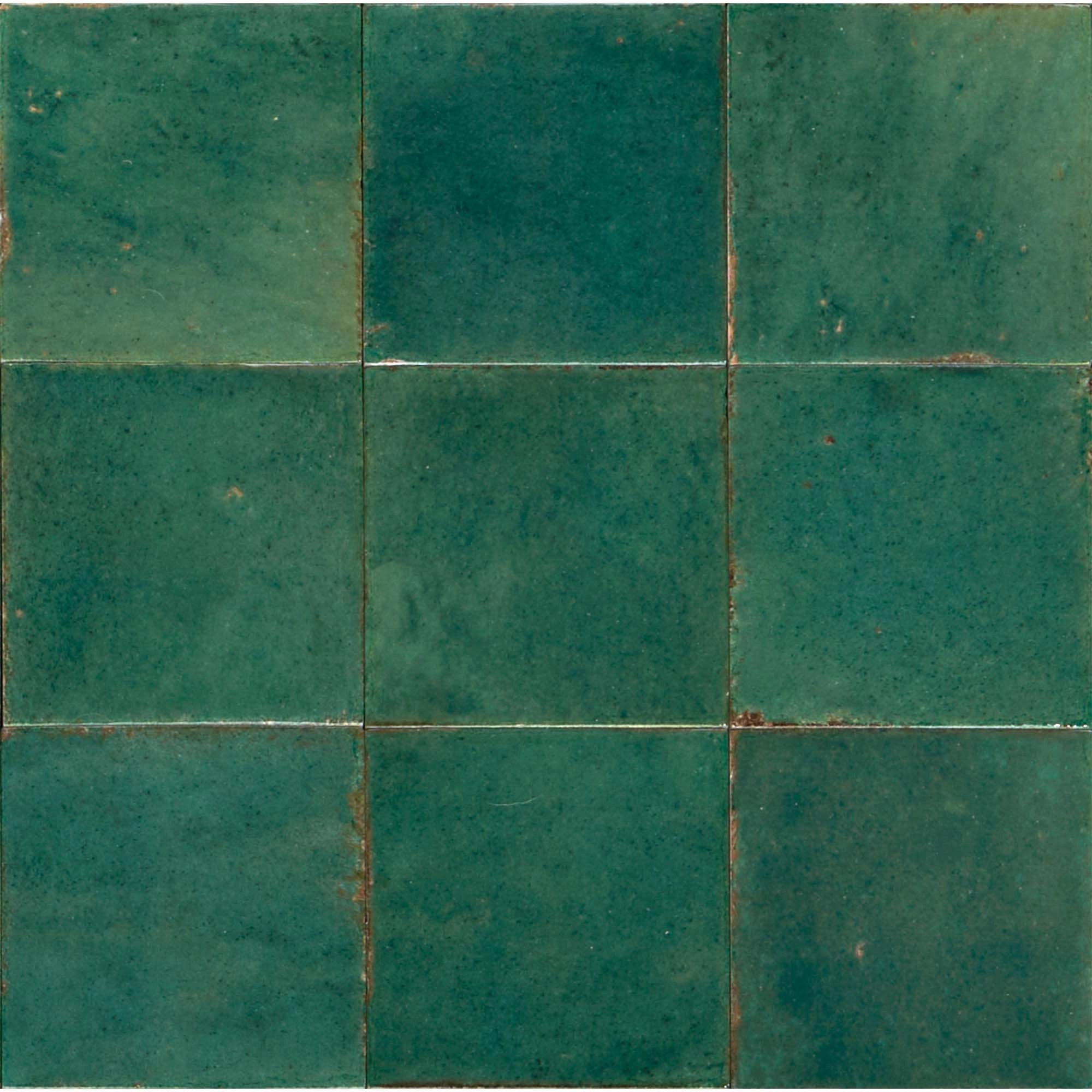 Porcelanato Lume Green Lux Brillante 10x10 cm