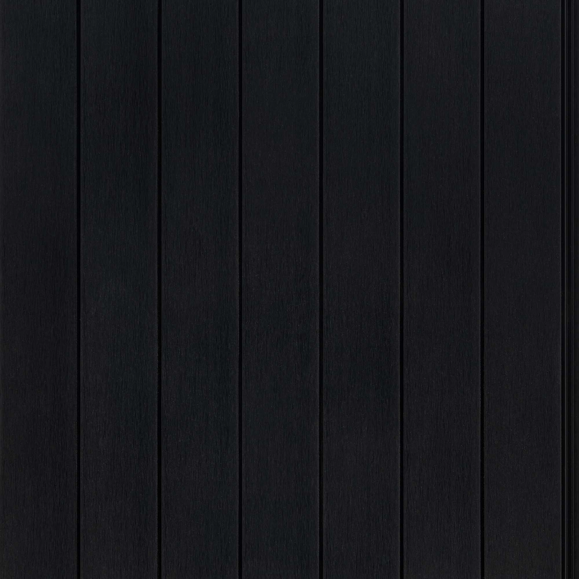 Wall Panel Exterior Cladding Plank WPC Black 120x2880 mm