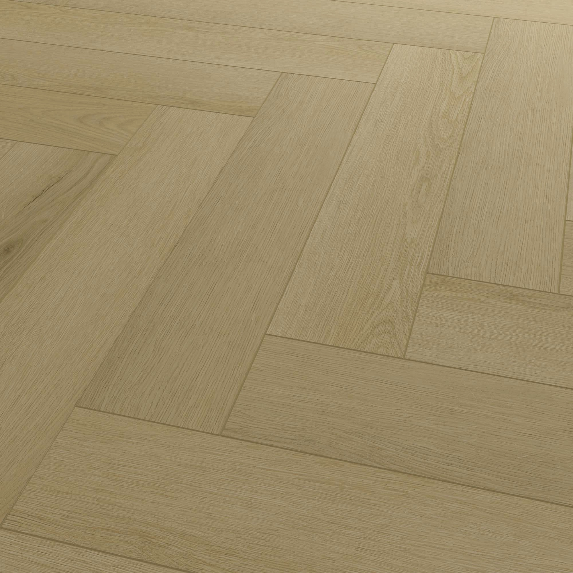 Piso Vinílico SPC Naturtrend Chevron Bianco 142x710x5/0.55 mm