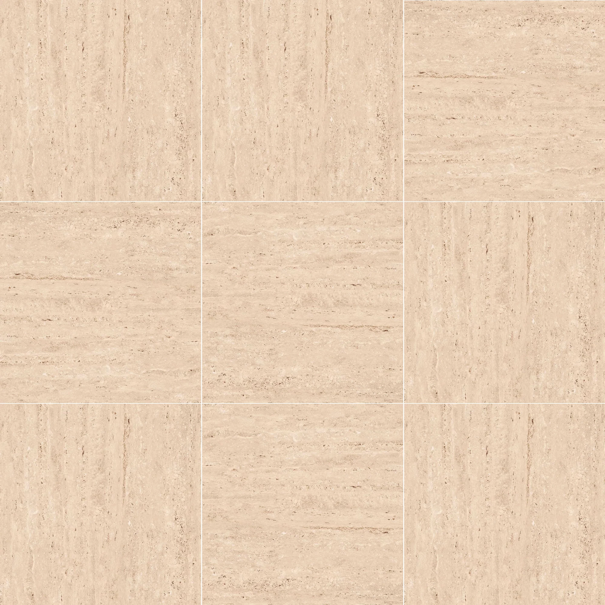 Gres Porcelánico Travertino Beige Mate 60x60 cm